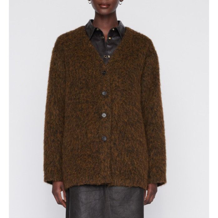 Our Legacy OUR LEGACY mid line cardigan size 36 US M color Olive Melang Size M / US 6-8 / IT 42-44 - 2 Thumbnail