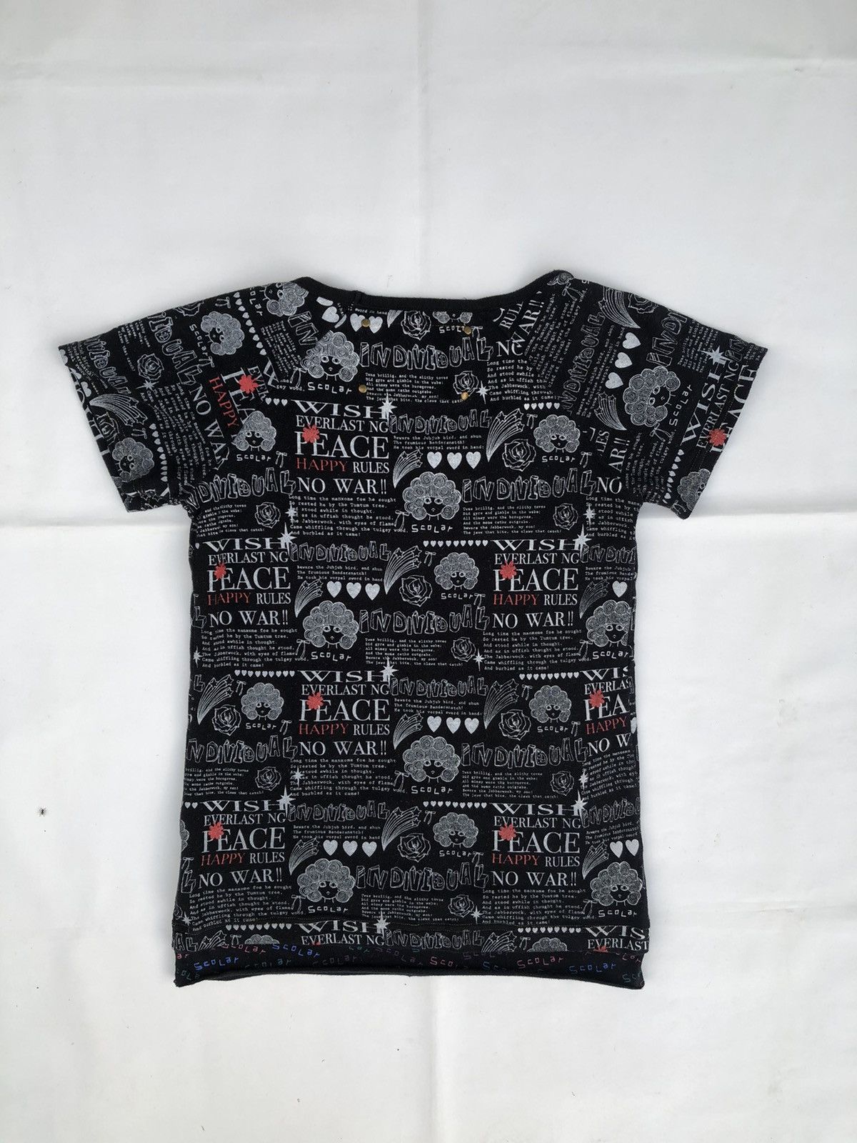 Hysteric Glamour Japanese Poem All Over Print Scolar Rock Punk Style Tee Size US M / EU 48-50 / 2 - 2 Thumbnail