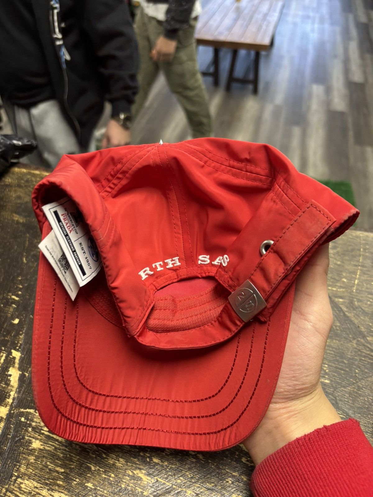 Prada Prada America’s Cup hat red Size ONE SIZE - 2 Thumbnail