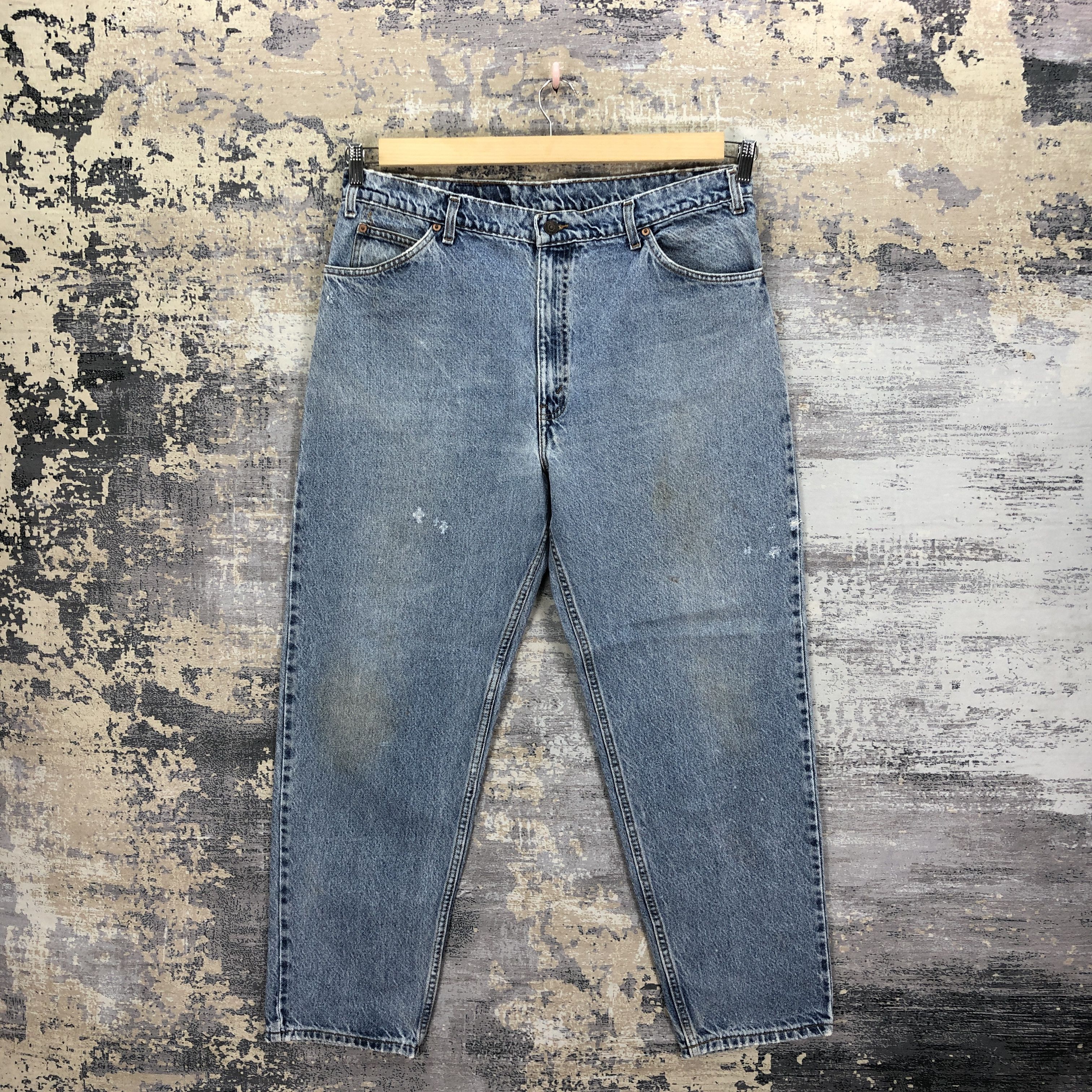 Vintage 90's Levis Faded Stone Wash Jeans Levis Ripped Denim