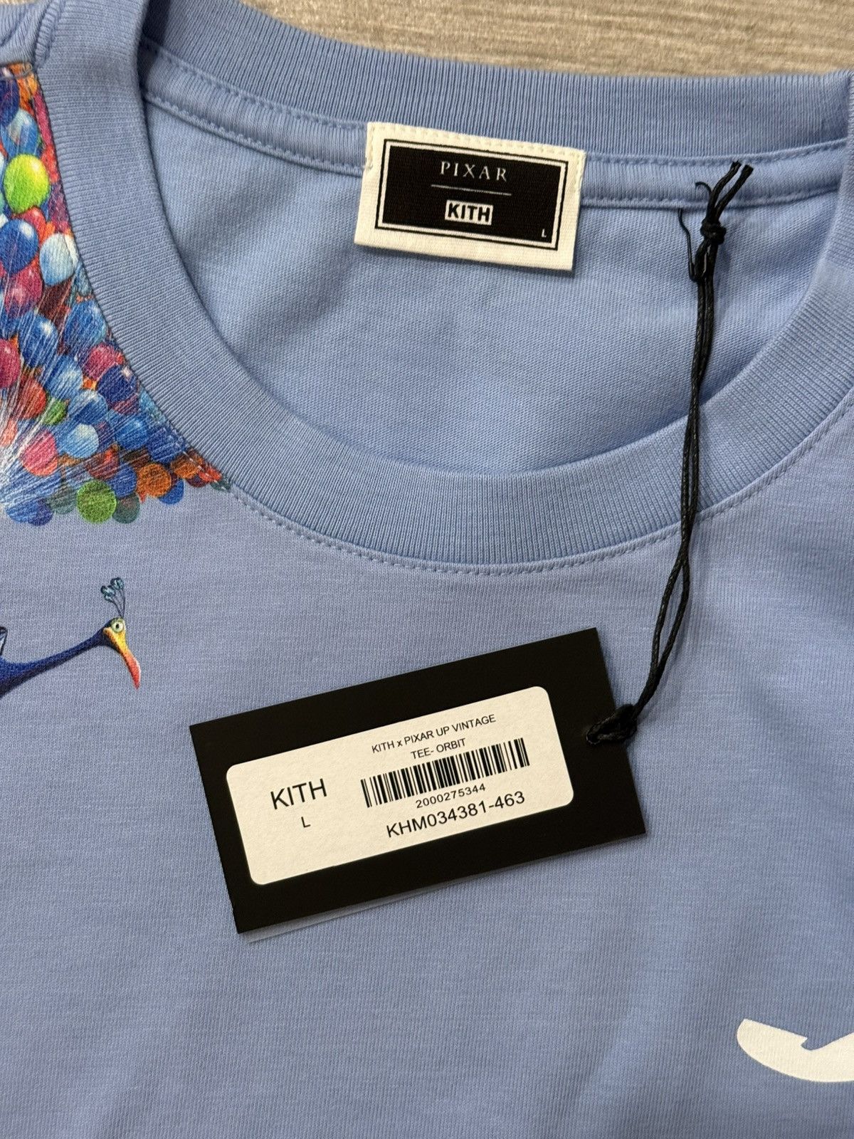 Disney × Kith Men's KITH Disney Pixar Up Vintage Tee Orbit Blue Sz L Large Size US L / EU 52-54 / 3 - 4 Thumbnail