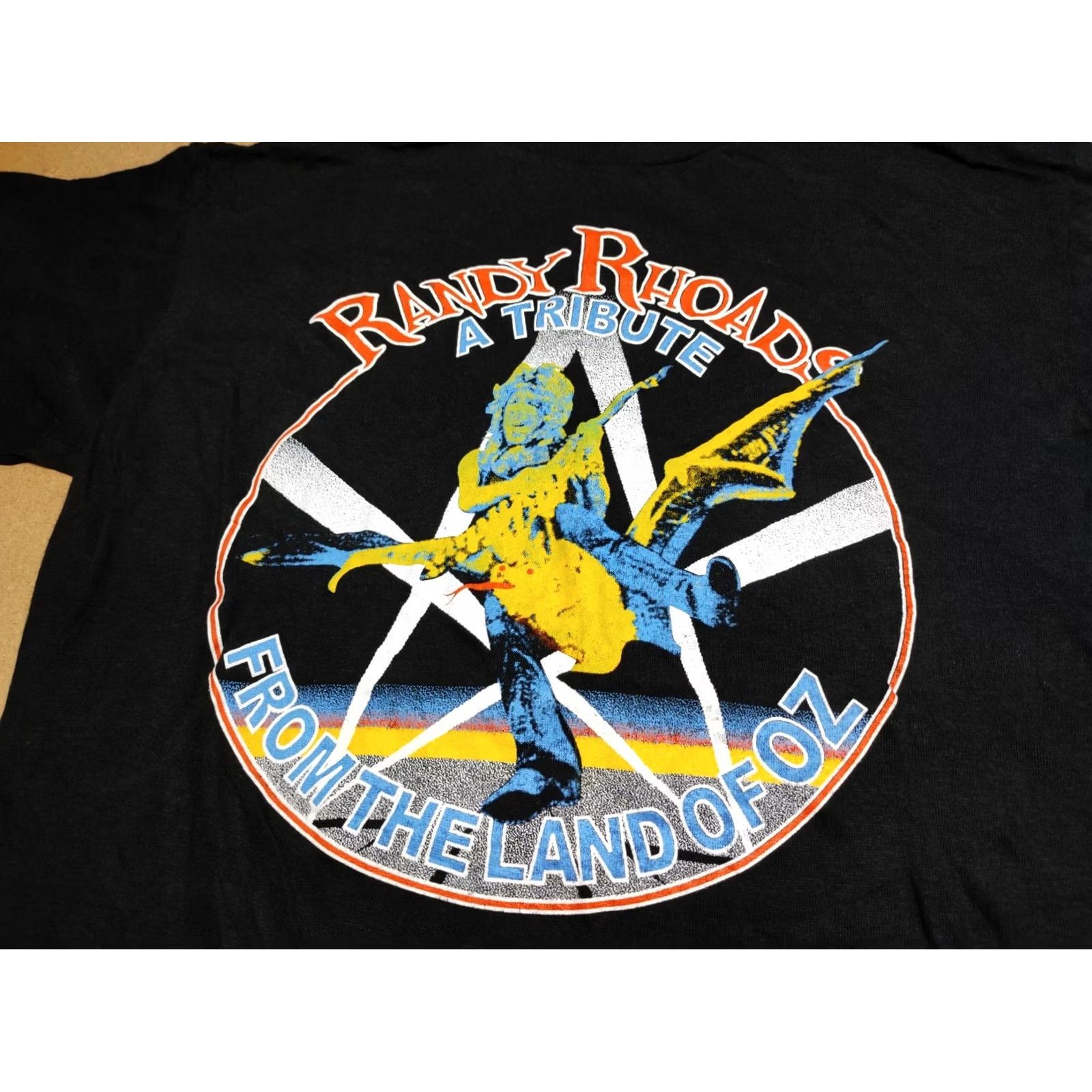 Vintage VINTAGE Ozzy Osbourne T Shirt Size M Randy Rhoads A Tribute Original Promo Shirt Mens Black Cotton Embroidered Short Sleeve 1987 Promo Size US M / EU 48-50 / 2 - 7 Thumbnail