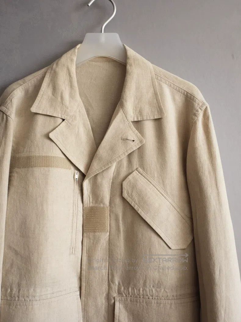 Yohji Yamamoto Yohji Yamamoto Drawstring Velcro Pleated Jacket Size US M / EU 48-50 / 2 - 4 Thumbnail