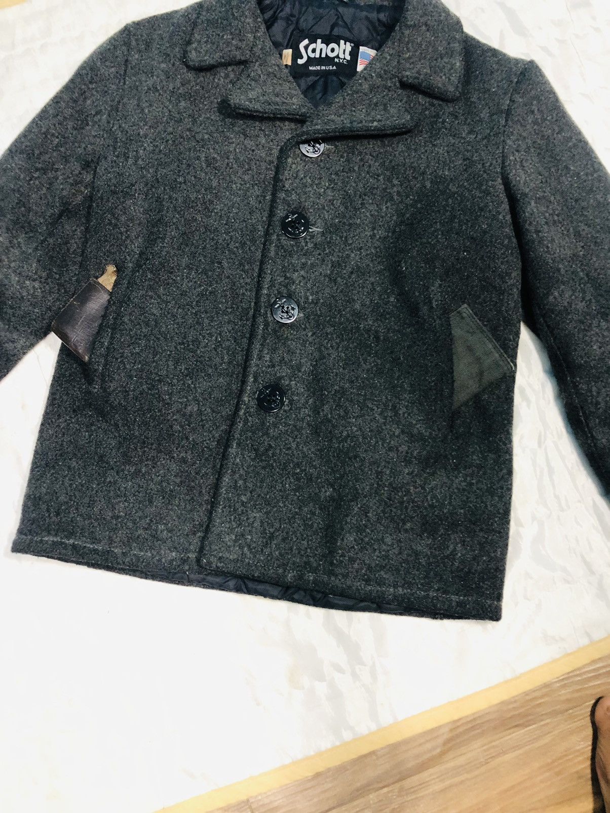 Schott × Vintage Vintage Schott Coat Jacket (3) Size US L / EU 52-54 / 3 - 3 Thumbnail