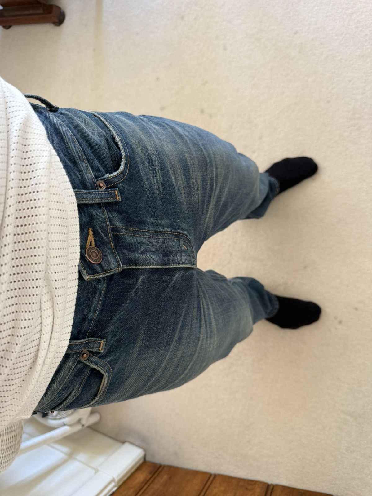 Celine Celine Hedi Slimane Dark union wash Francoise jeans 29 $1200 Size US 29 - 25 Thumbnail