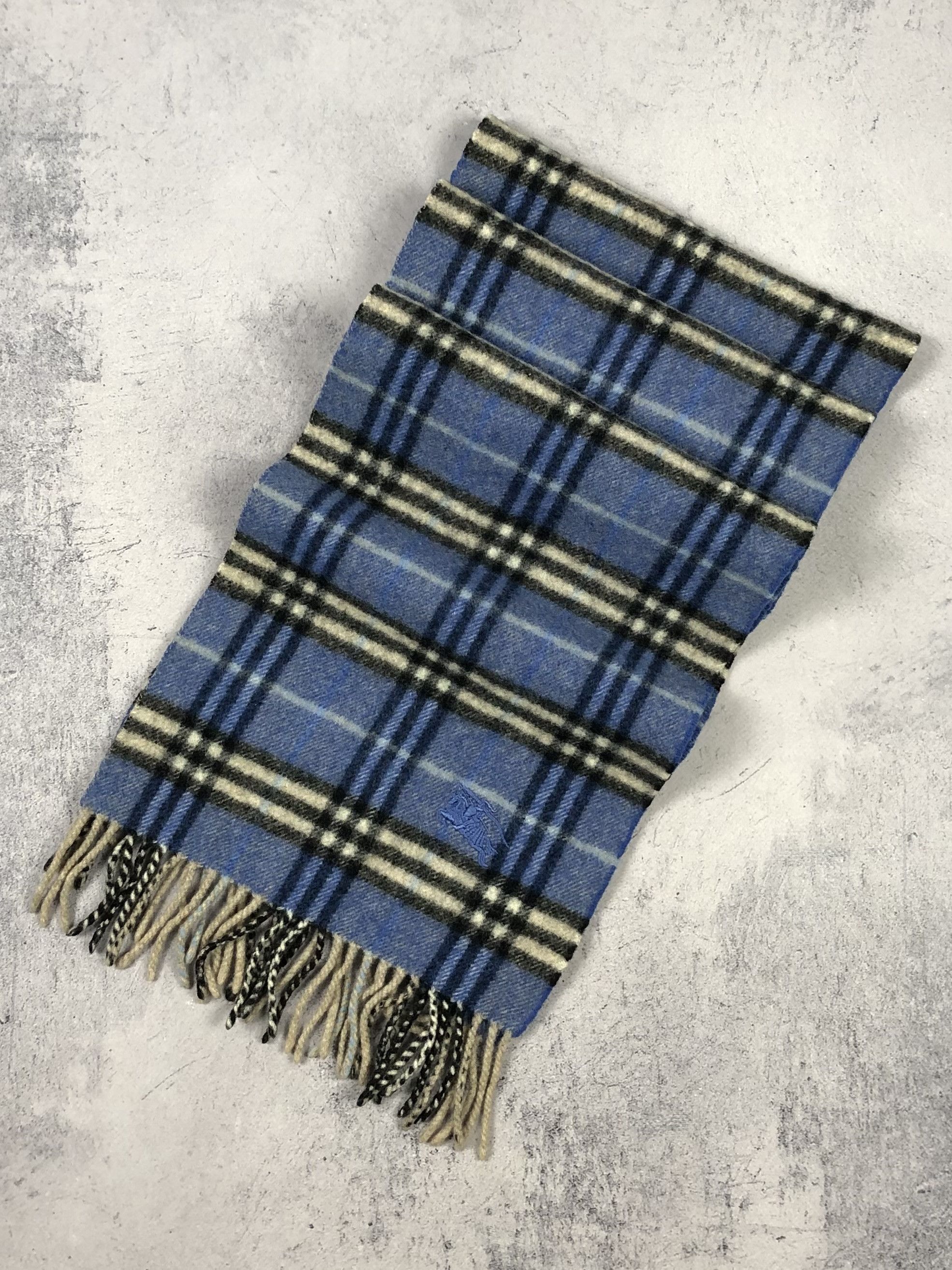 Burberry Vintage Burberry London Scarf Blue Nova Check Size ONE SIZE - 1 Thumbnail