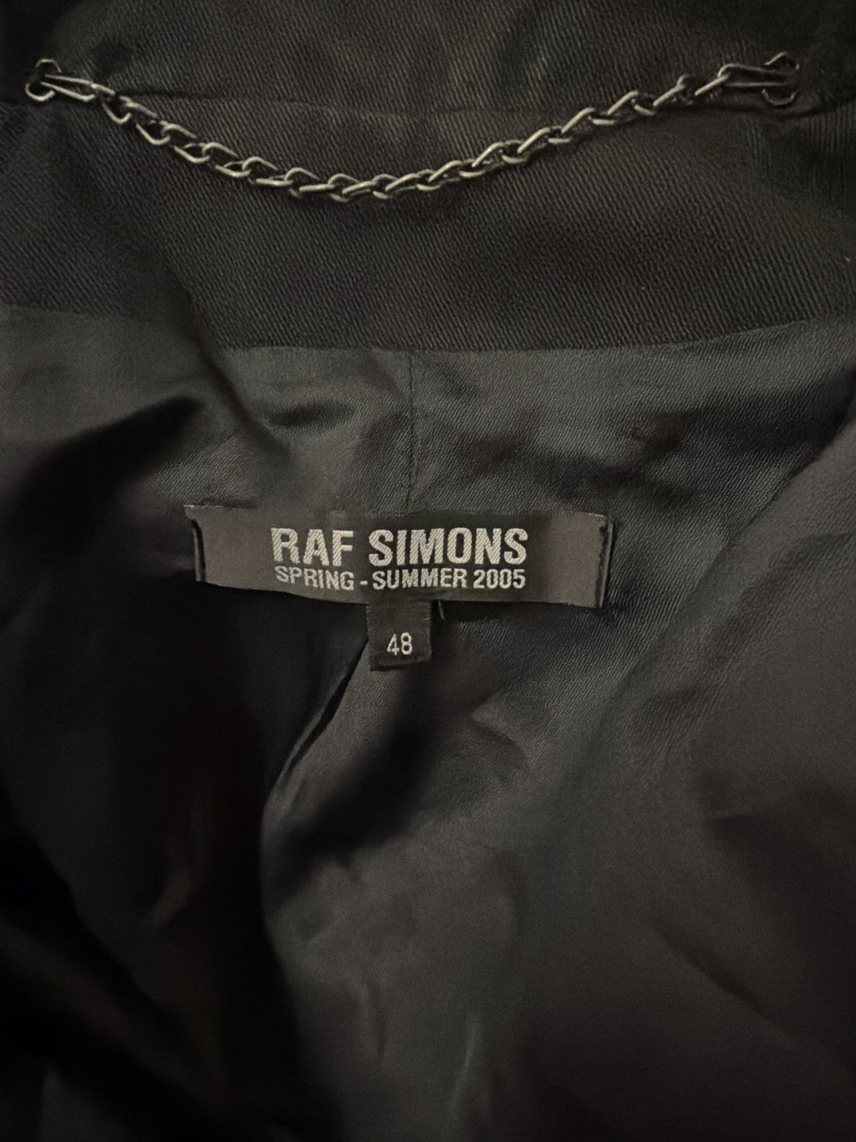 Raf Simons Raf Simmons SS 2005 Black Perfecto Jacket *RARE* Size 48R - 5 Thumbnail