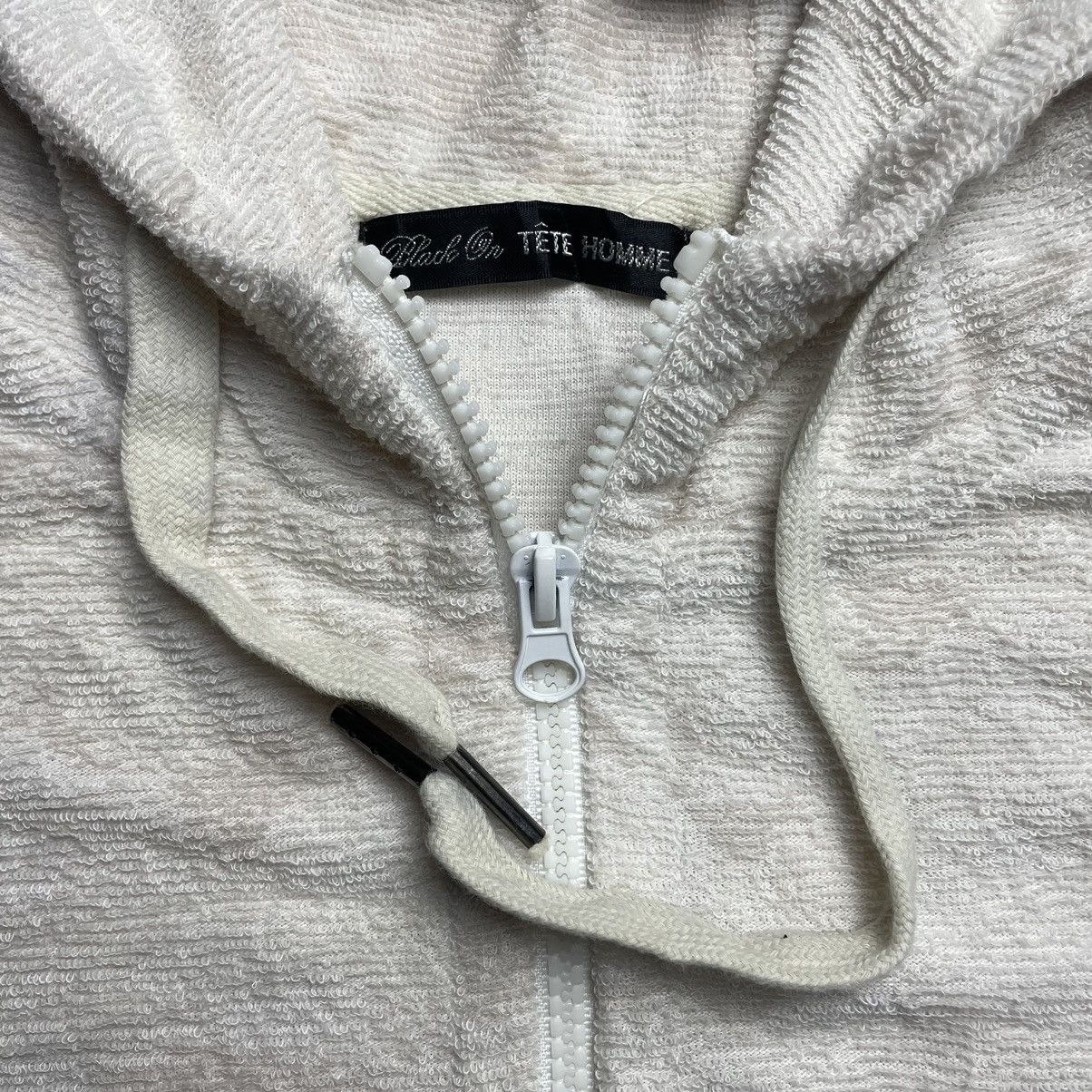 Issey Miyake 🇯🇵 TETE HOMME ISSEY MIYAKE PLEATED ZIPPER HOODIE SWEATER Size US L / EU 52-54 / 3 - 12 Thumbnail