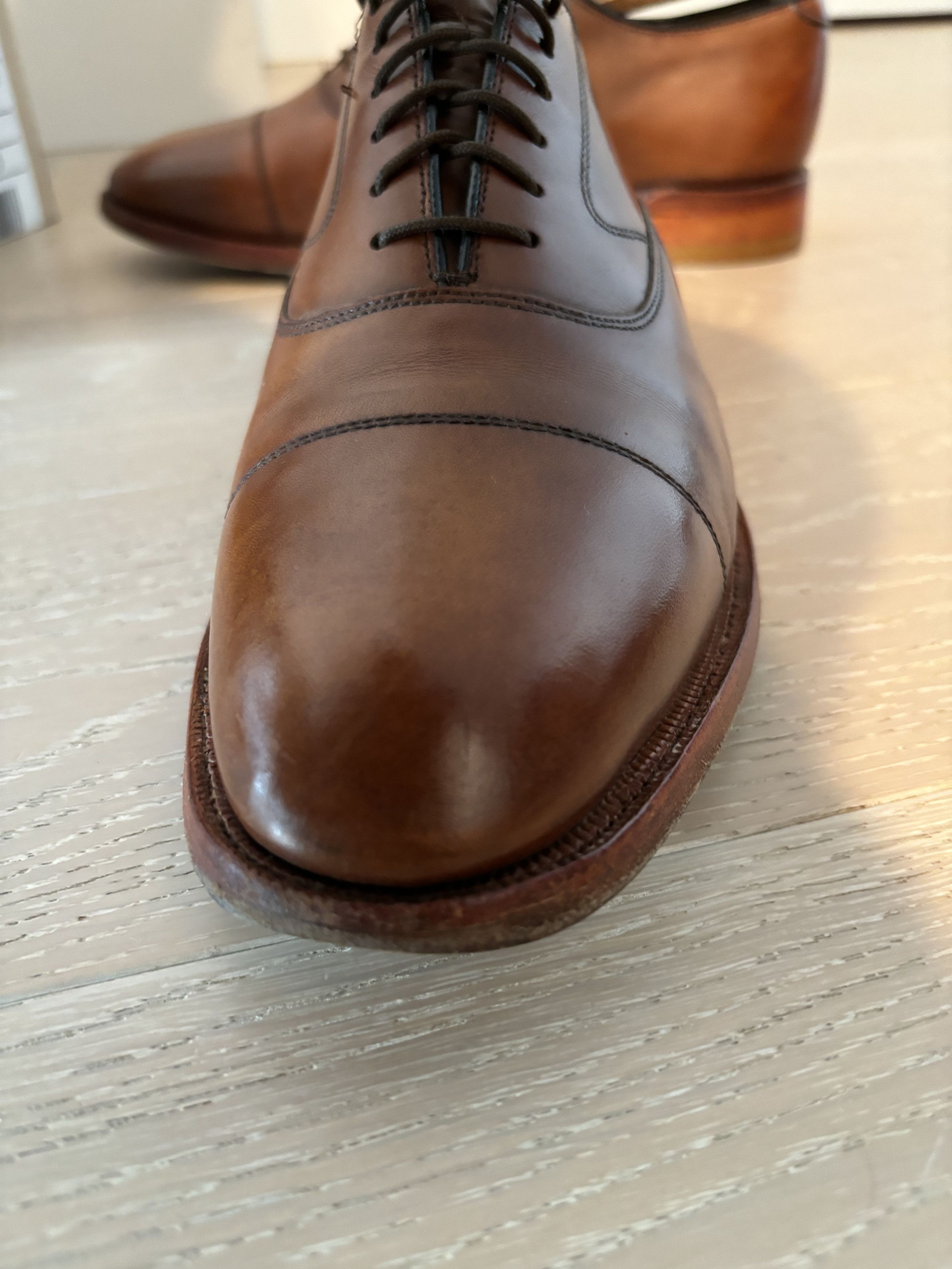 Johnston & Murphy Johnston & Murphy Limited Hyde Park II Tan Cap Toe Size US 8 / EU 41 - 6 Thumbnail