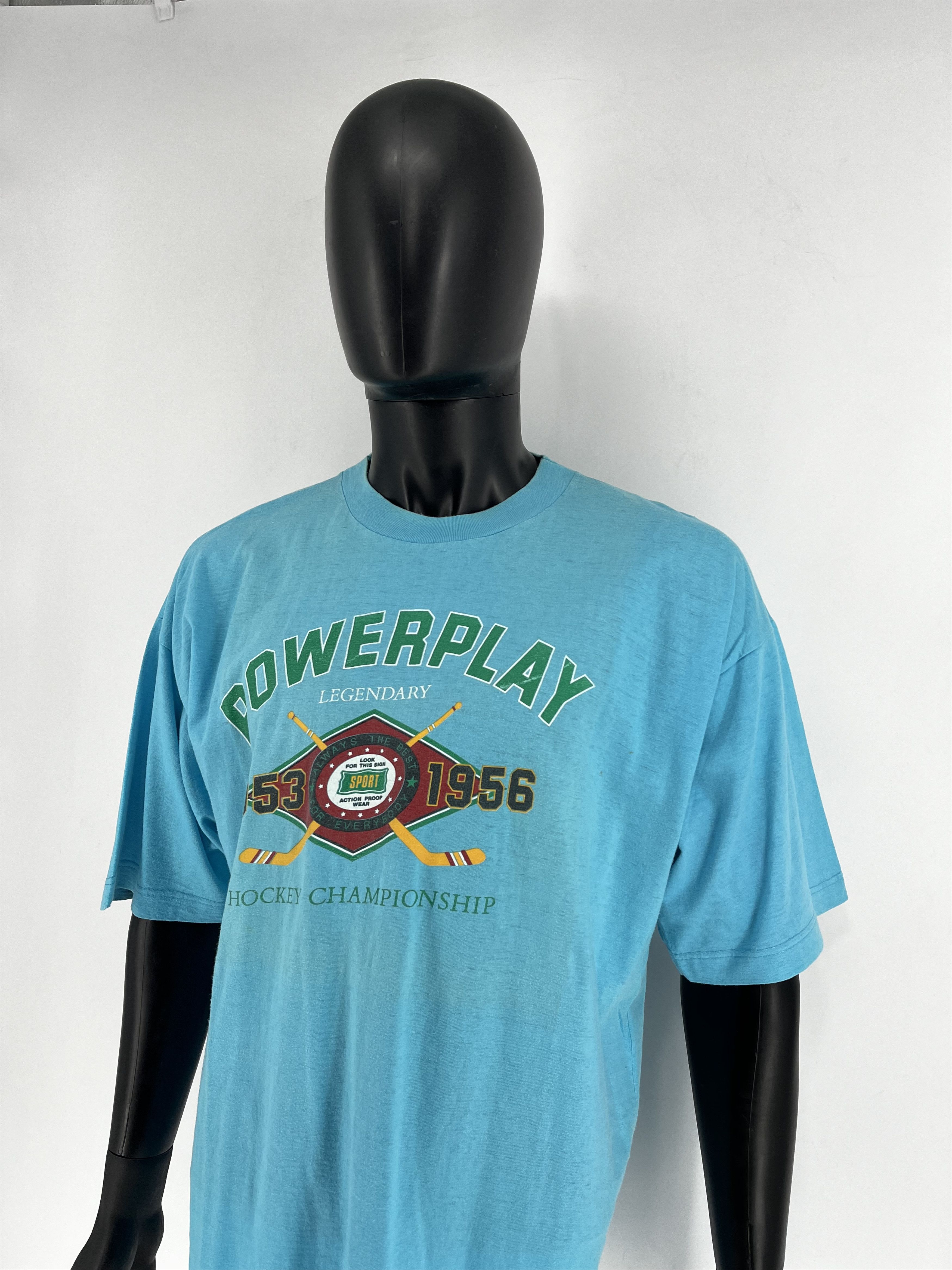 NHL VTG 90s POWERPLAY LEGENDARY 1953 1956 HOCKEY CHAMPIONSHIP Size US XL / EU 56 / 4 - 4 Thumbnail