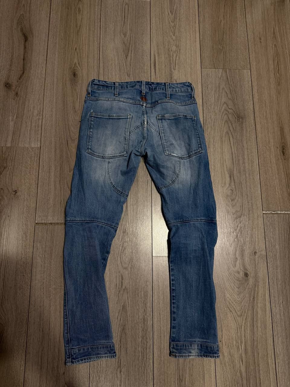 G-Star G Star Raw Men Distressed Blue Denim Double Knee Jeans 28x30 Size US 28 / EU 44 - 6 Thumbnail