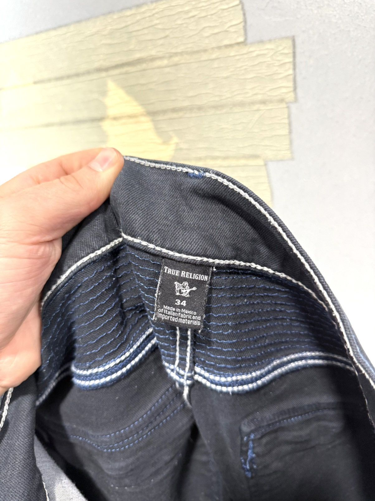 True Religion True Religion Biker Denim Pants Jeans Hype Streetwear Size US 34 / EU 50 - 10 Thumbnail