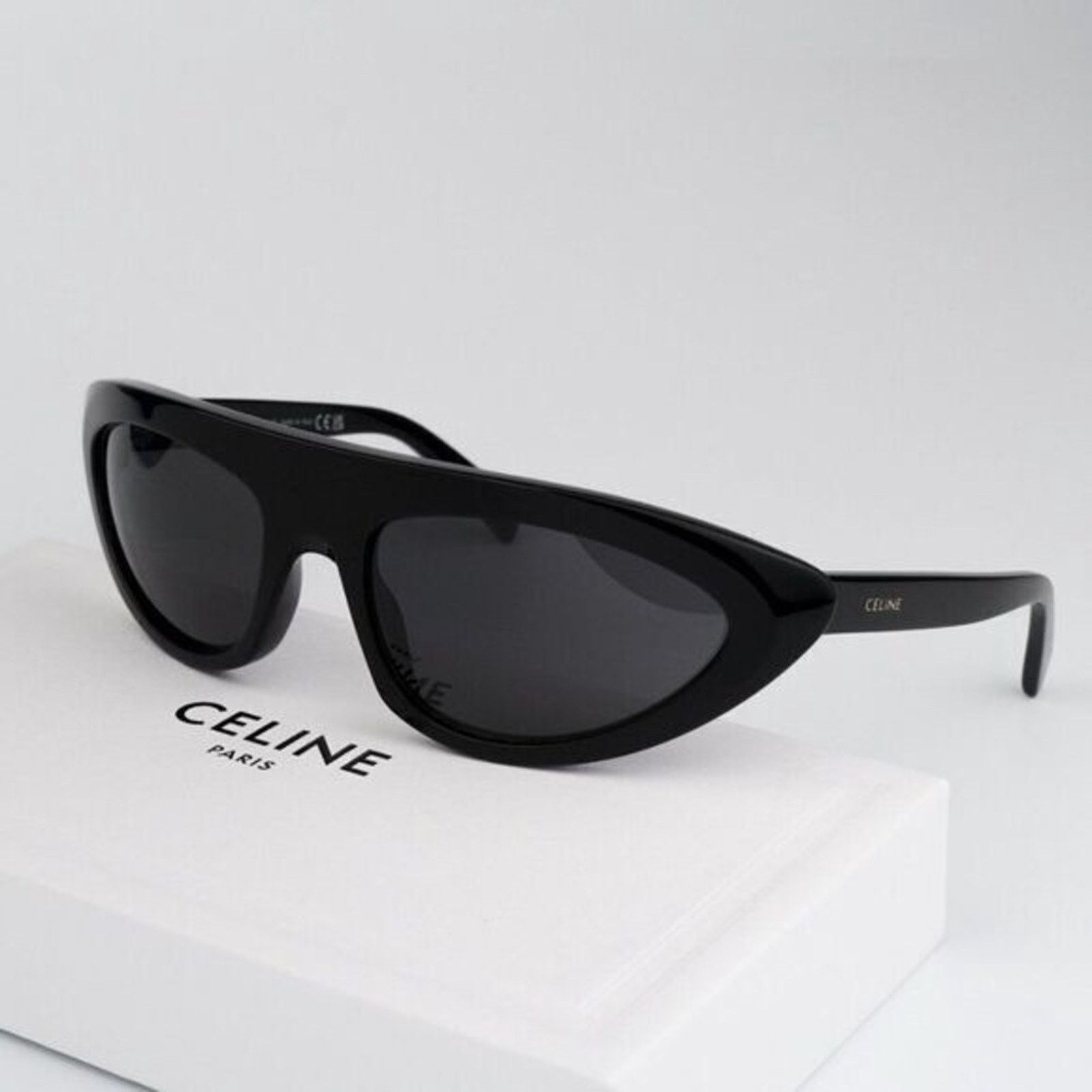 Celine New! Celine CL40261I 01A Glossy Black Sunglasses, Authentic Size ONE SIZE - 3 Thumbnail
