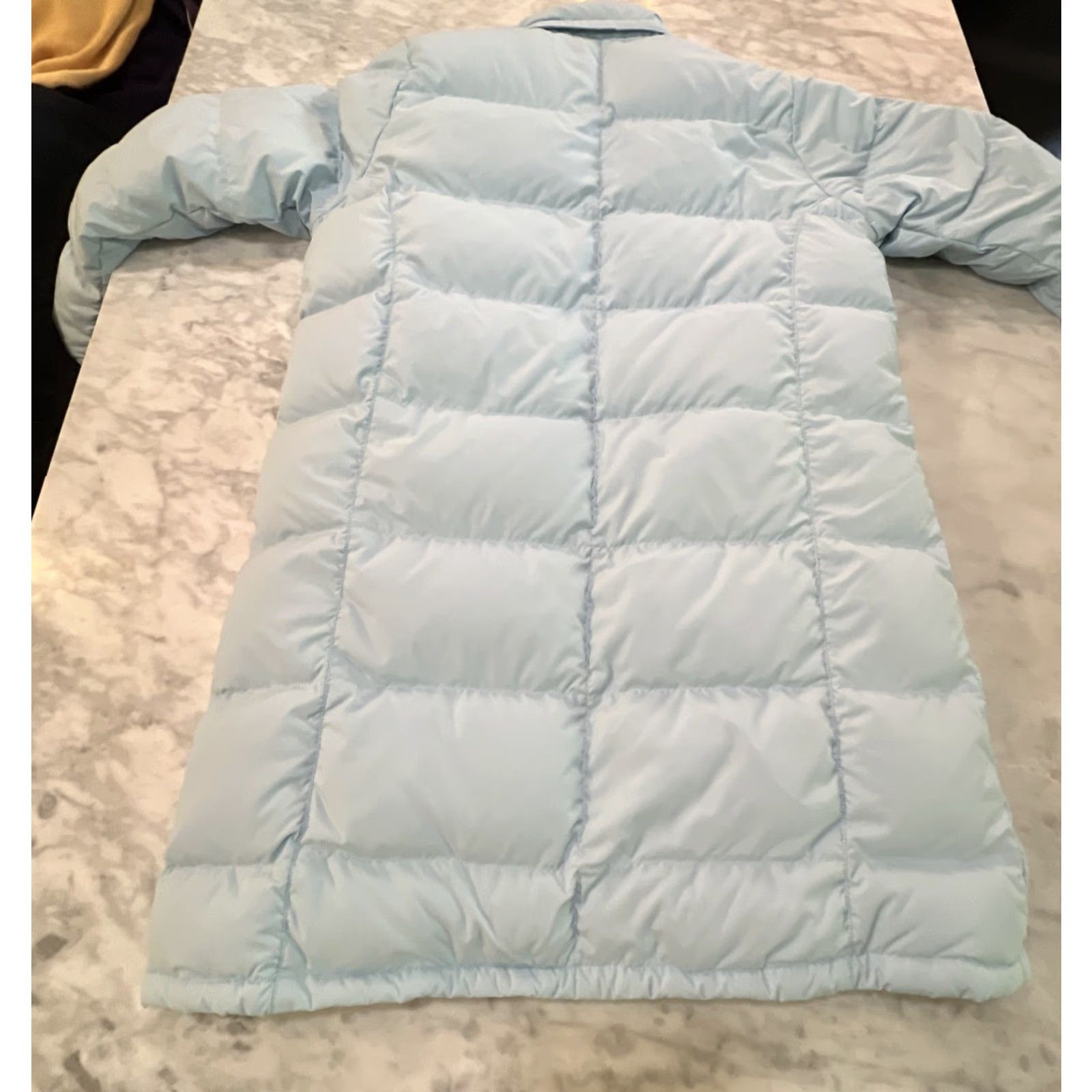 Vintage LL Bean Puffer Parka Jacket Womens L Reg Light Blue Goose Down Long 0 BCU8 Read Size L / US 10 / IT 46 - 6 Thumbnail