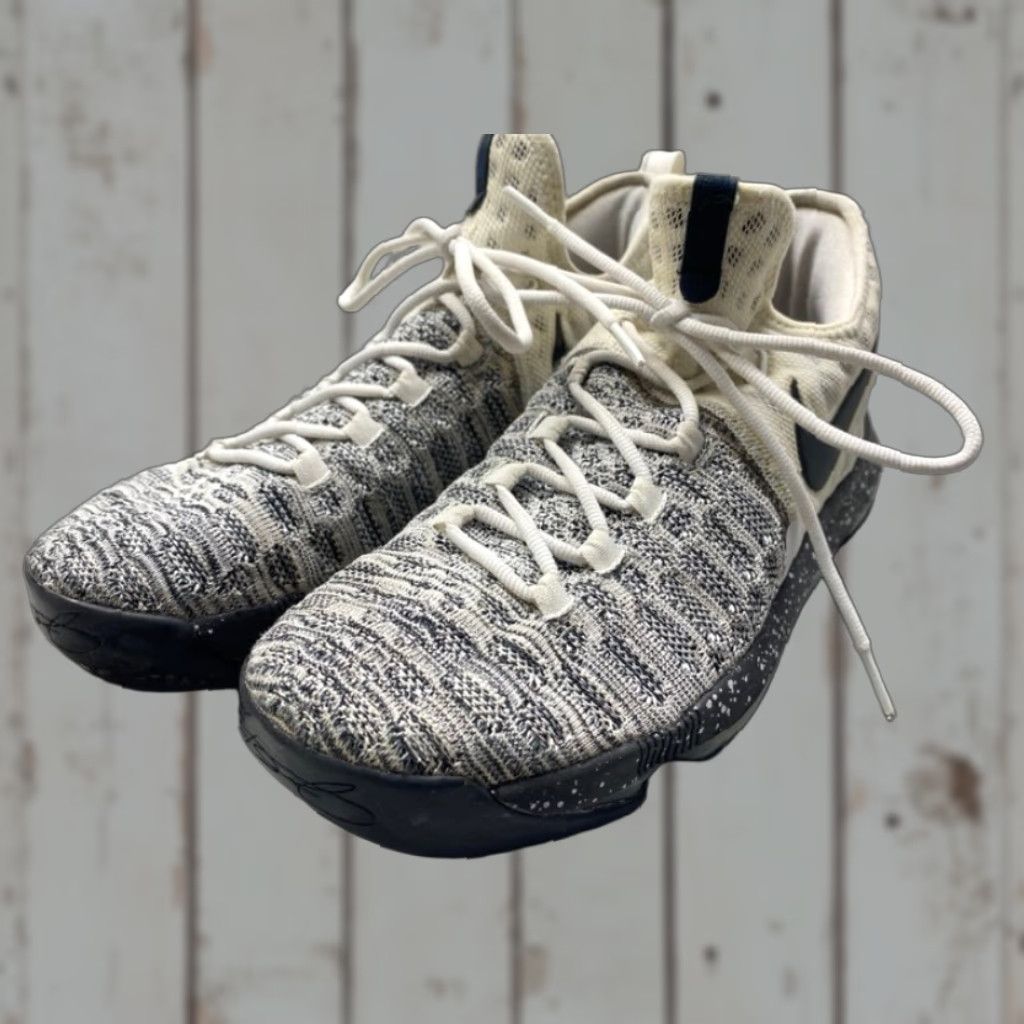 Nike Nike KD 9 Mens Size 9.5 Black/White 2016 Oreo 843392-100 Basketball Sneakers Size US 9 / EU 42 - 1 Thumbnail
