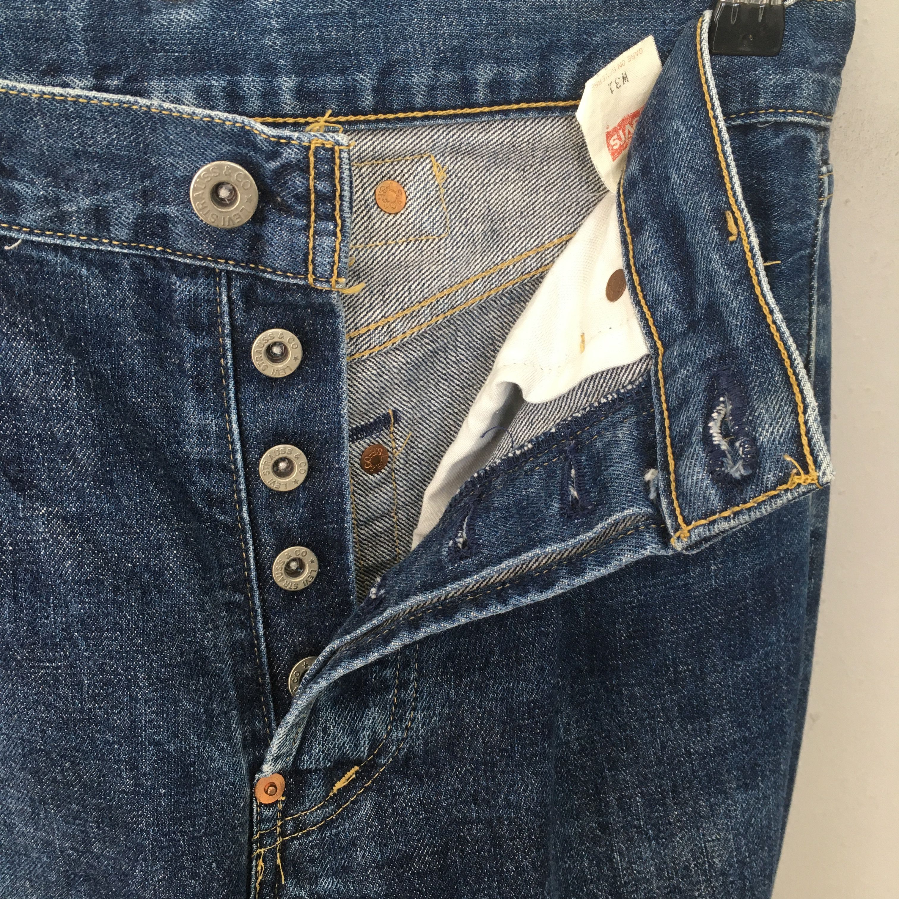 Levi's Size 30x31 90s Levis 702 LVC Buckle Back Big E Jeans S2000 Size US 30 / EU 46 - 7 Thumbnail