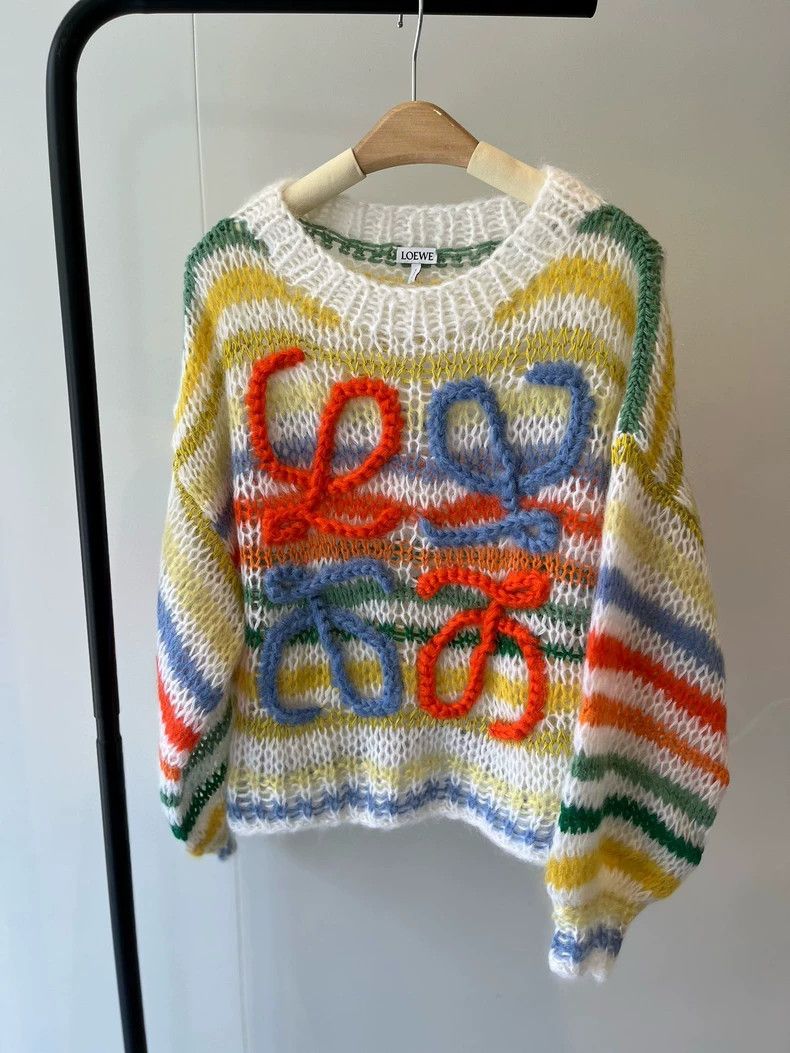 Loewe LOEWE Wool blend rainbow striped loungers Size XS / US 0-2 / IT 36-38 - 4 Thumbnail