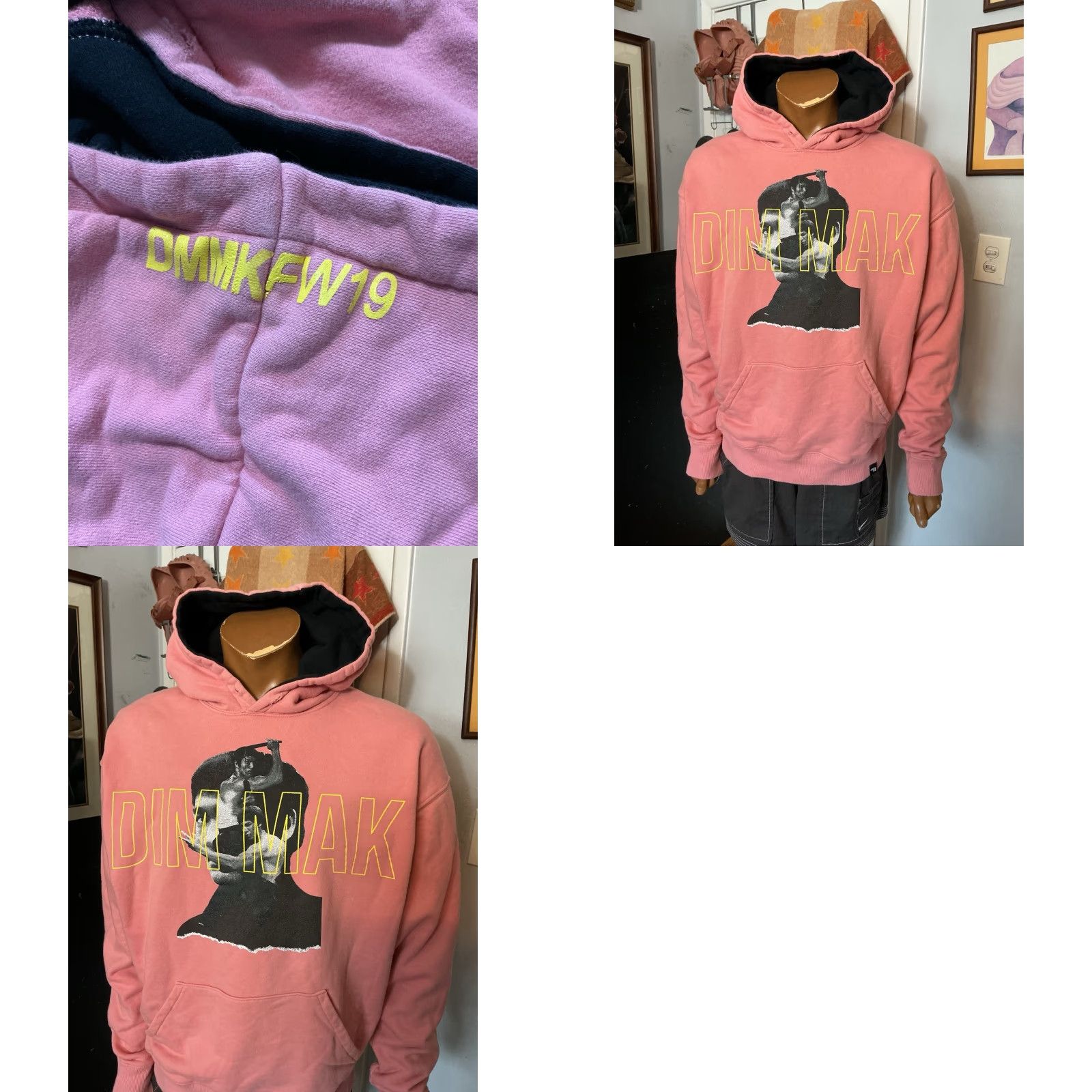 Vintage **Dim Mak X Bruce Lee Death Touch Crew Season 2 Pink Hoodie MD** User: **Bruce Lee Death Touch Crew Season 2 Dim Mak Pink Hoodie MD** Size US M / EU 48-50 / 2 - 8 Thumbnail