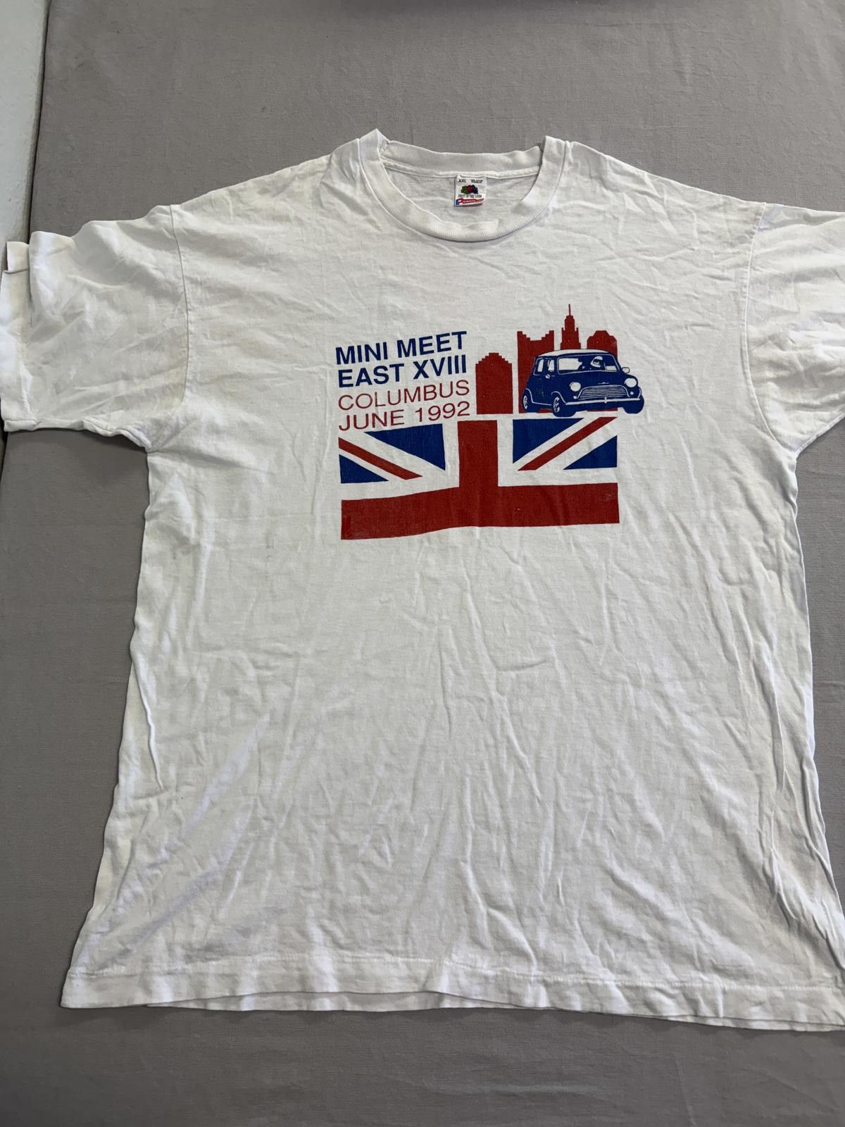 Fruit Of The Loom Vintage Mini Cooper T-shirt Mini Meet East XVIII 1992 XXL Size US XXL / EU 58 / 5 - 1 Thumbnail