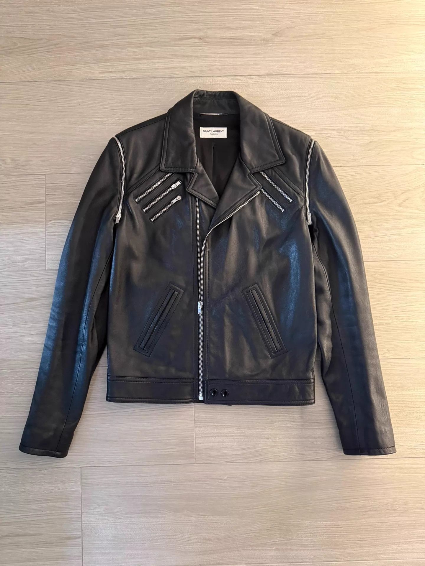 Saint Laurent Paris Saint Laurent 2014 Hedi Suede Jacket size 44