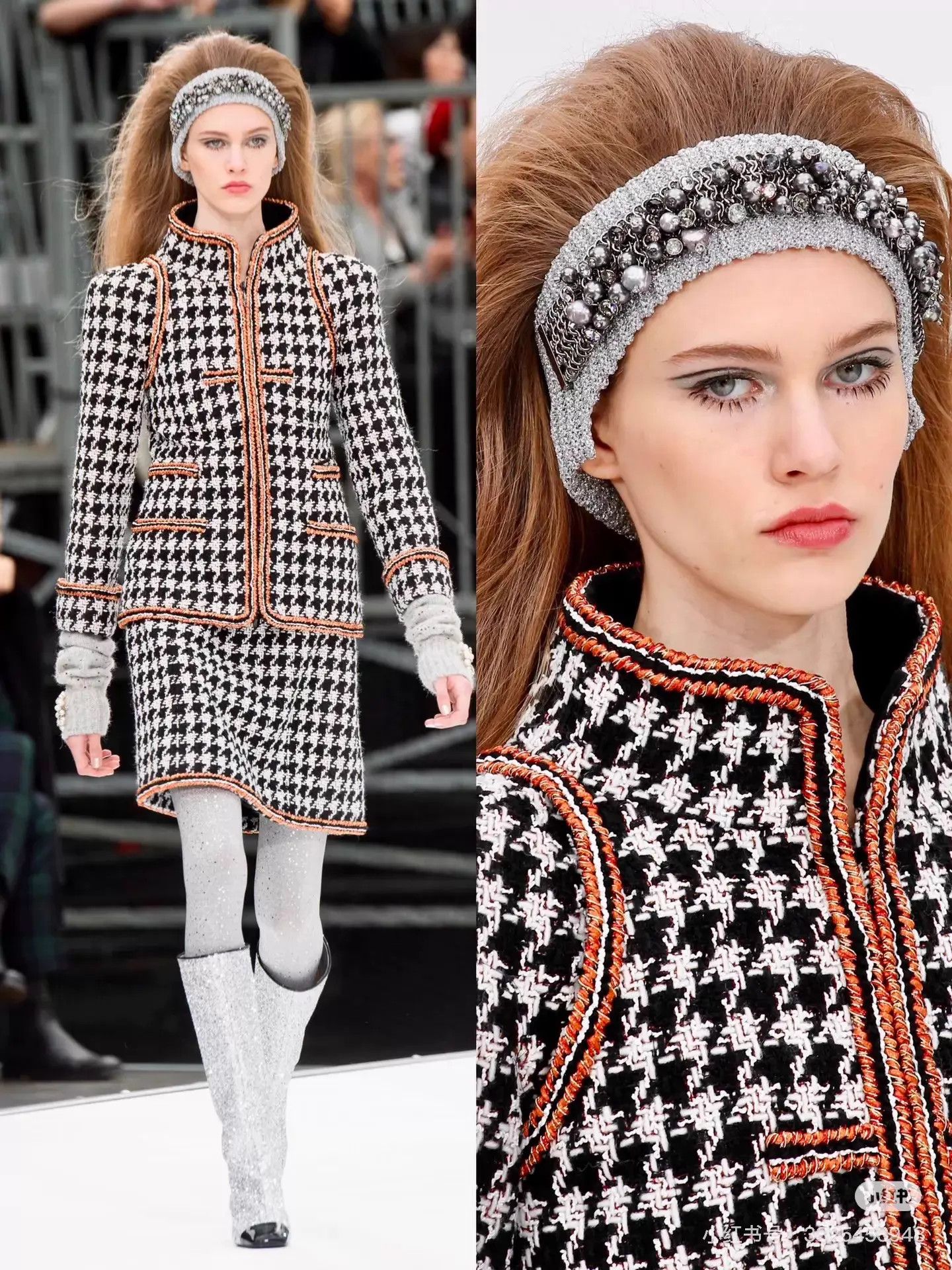 Chanel Chanel 17 houndstooth tweed jacket 36 near new Size XS / US 0-2 / IT 36-38 - 7 Thumbnail