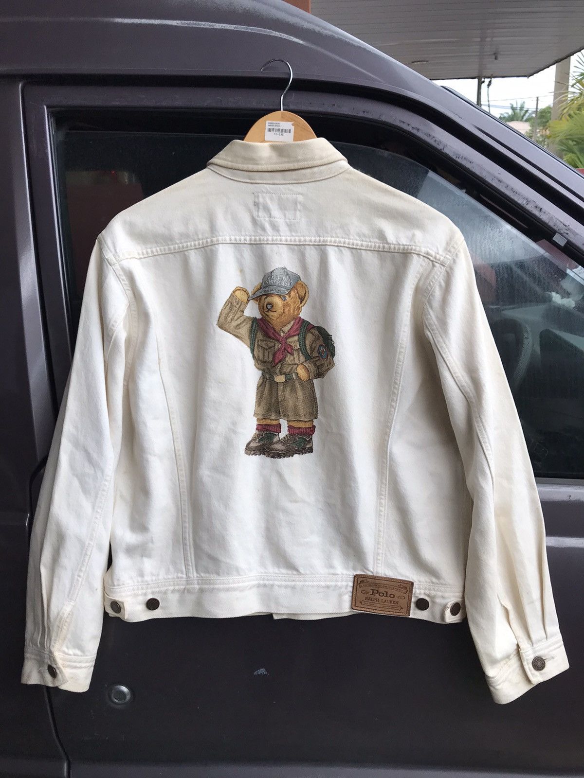 Polo Ralph Lauren Vtg 1992 Polo Ralph Lauren Denim Bear Jacket Size US L / EU 52-54 / 3 - 1 Thumbnail