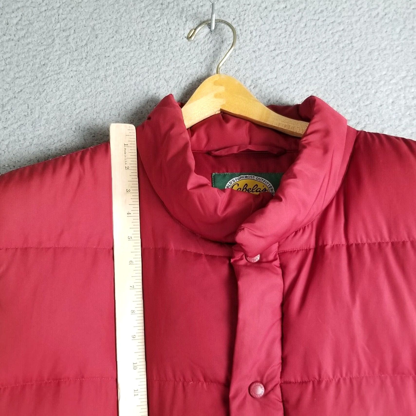 Vintage Cabela's Premier Northern Goose Down Puffer Vest Men 2XL Red Flaws Size US XXL / EU 58 / 5 - 5 Thumbnail