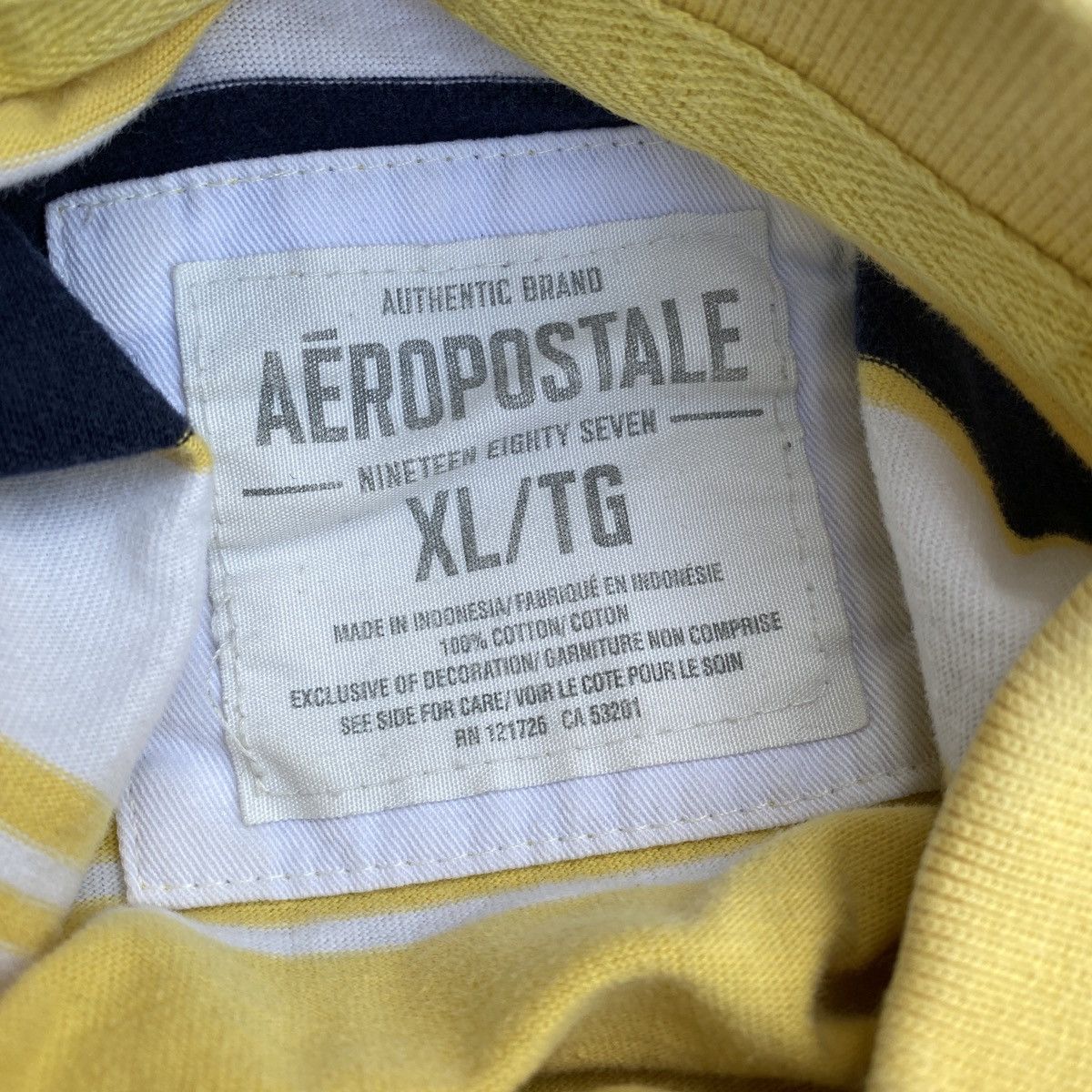 Aeropostale Aeropostale Shirt Size XL Striped Polo Short Sleeve A87 Y2K Size US XL / EU 56 / 4 - 4 Thumbnail
