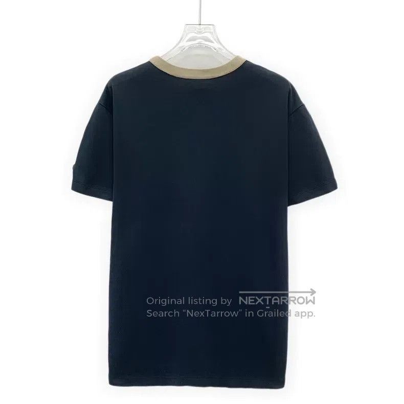 Louis Vuitton Louis Vuitton Black logo monogrammed cotton crewneck T-shi Size US L / EU 52-54 / 3 - 2 Thumbnail