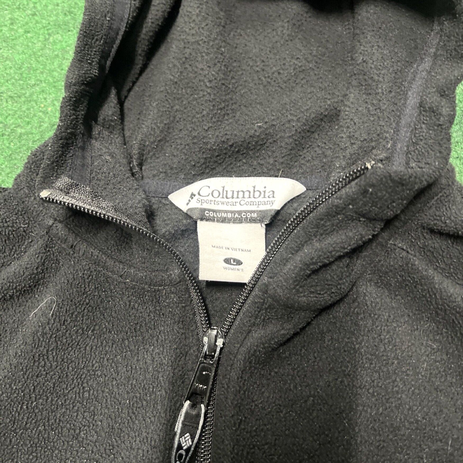 Vintage Columbia Hoodie Womens Large Black Hooded Zip Up Outdoor Casual Sweatshirt Fleec Size L / US 10 / IT 46 - 5 Thumbnail