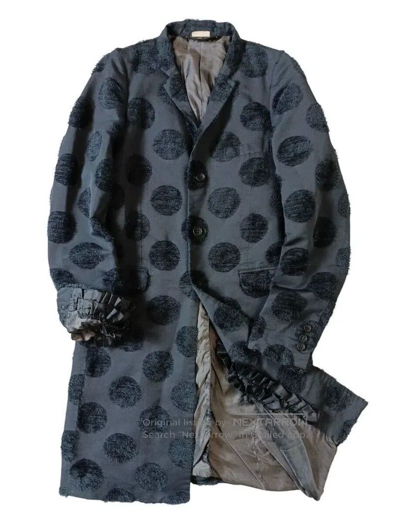 美品⭐️comme de garcons Polka Dot long Coat Comme des Garcons Comme Des Garcons Polka Dot Belted Trench Coat
