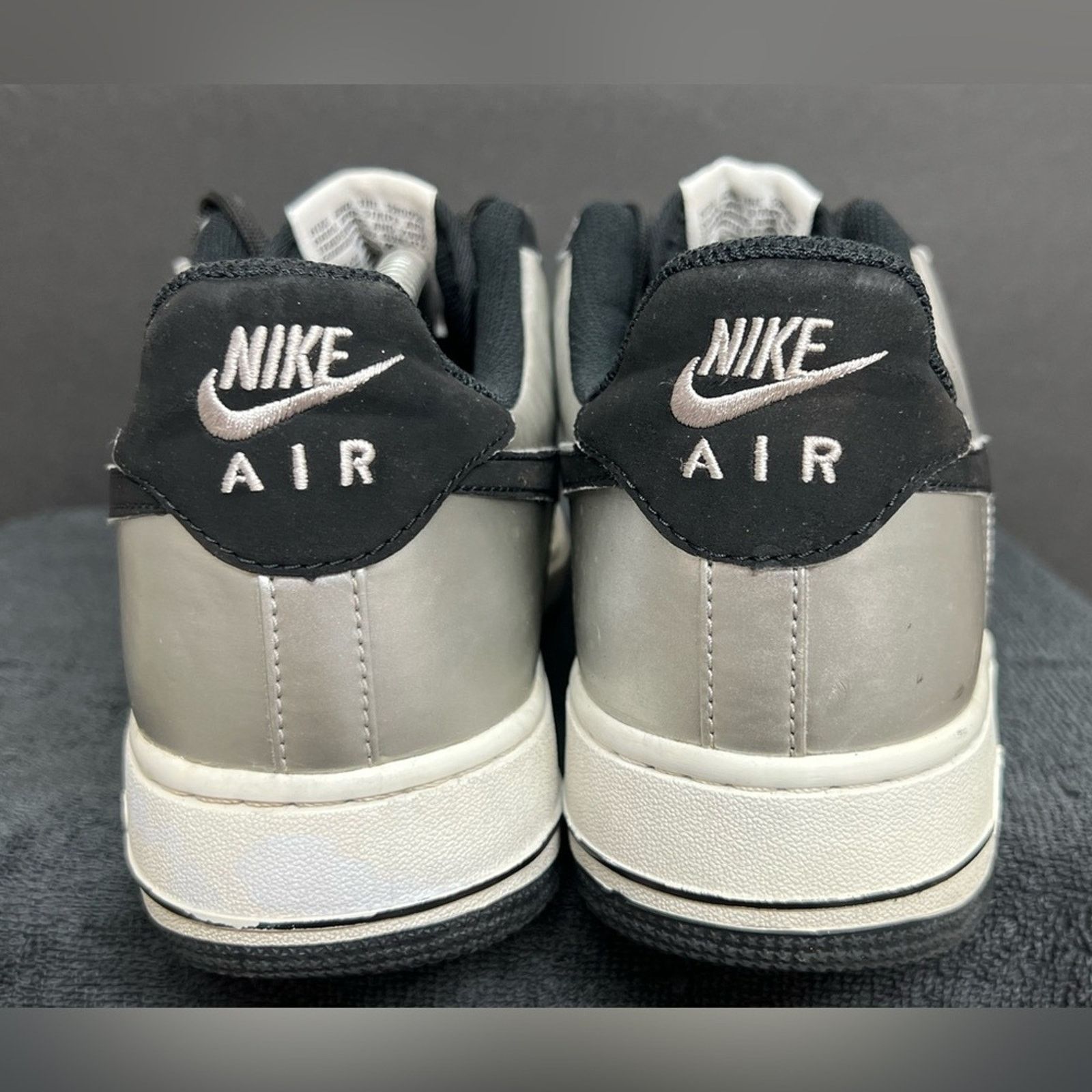Nike Nike Mens Air Force 1 Silver Black Raiders Shoes Size 10 Size US 10 / EU 43 - 5 Thumbnail