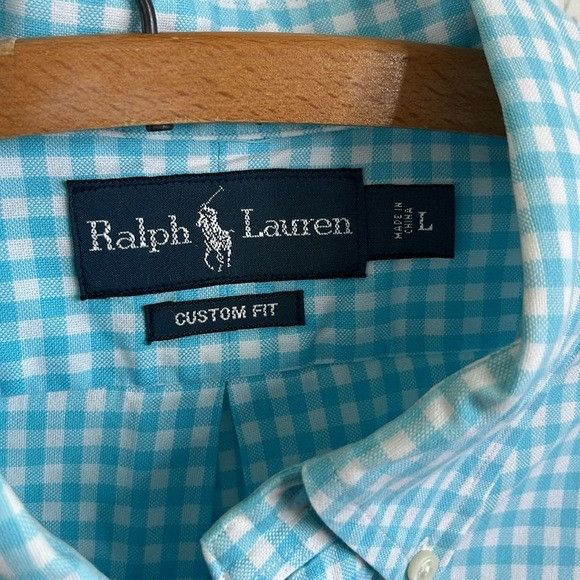Polo Ralph Lauren × Ralph Lauren Polo by Ralph Lauren Men's Green Gingham Checkered Shirt Emb Size US L / EU 52-54 / 3 - 5 Thumbnail