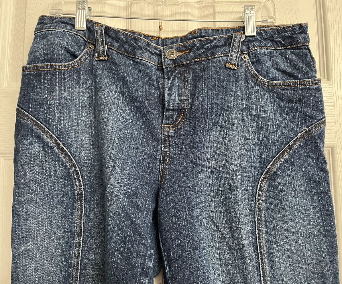 Jennifer Lopez JLO Medium Wash Flare Leg Size 15 Jeans Size 38" / US 16 / IT 52 - 2 Thumbnail
