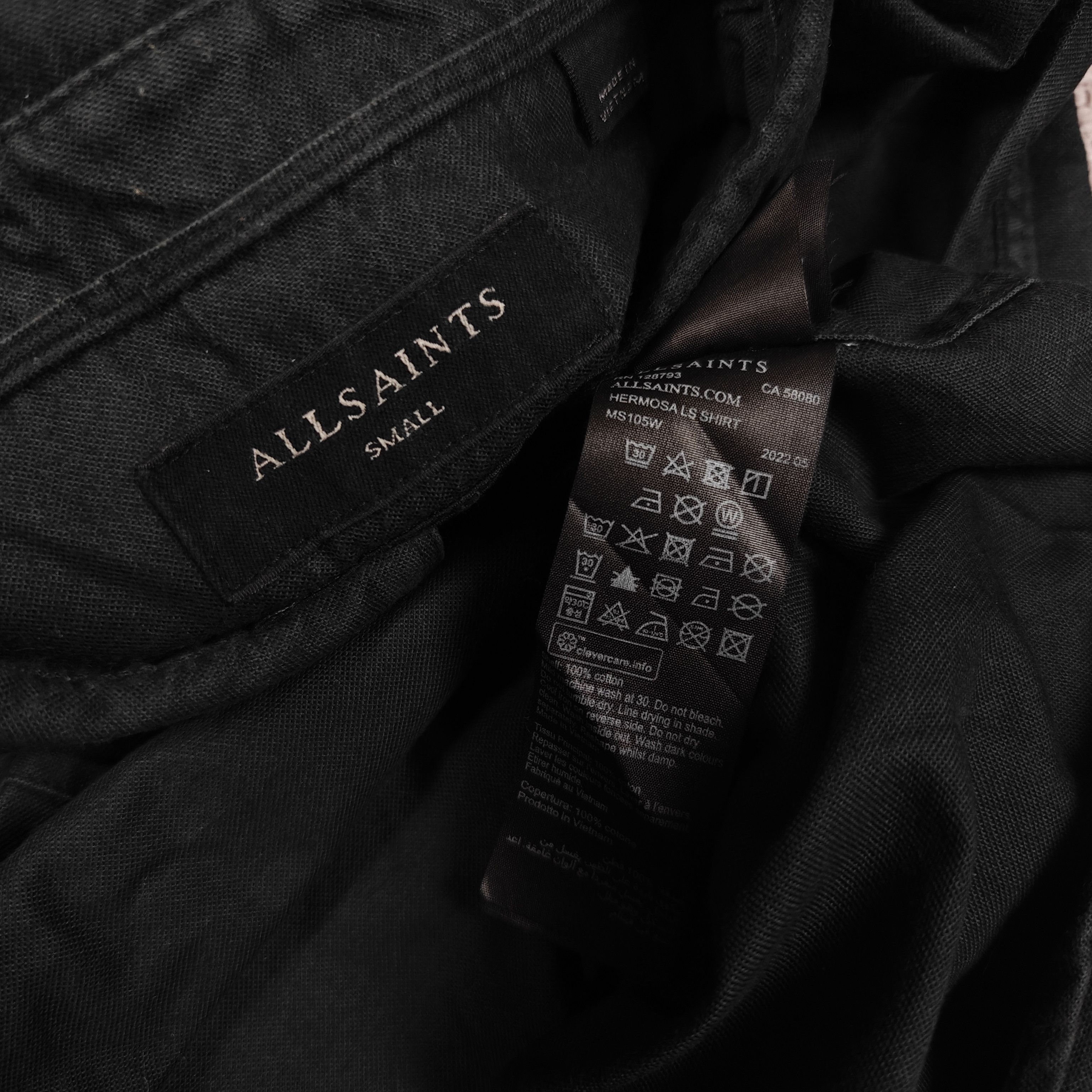 Allsaints Allsaints Shirt Relaxed Fit Hermosa LS Shirt Gray size S Size US S / EU 44-46 / 1 - 7 Thumbnail