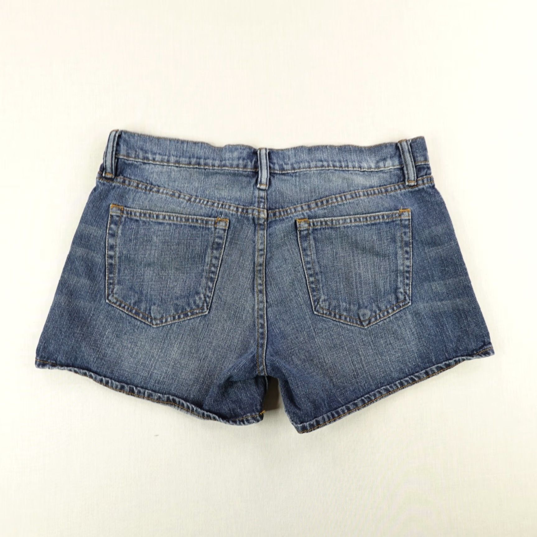 Polo Ralph Lauren VINTAGE Ralph Lauren Sport Shorts Womens 8 Denim Blue 33x4 High Rise Jorts Pony Logo 90s Womens Size 33" - 4 Thumbnail