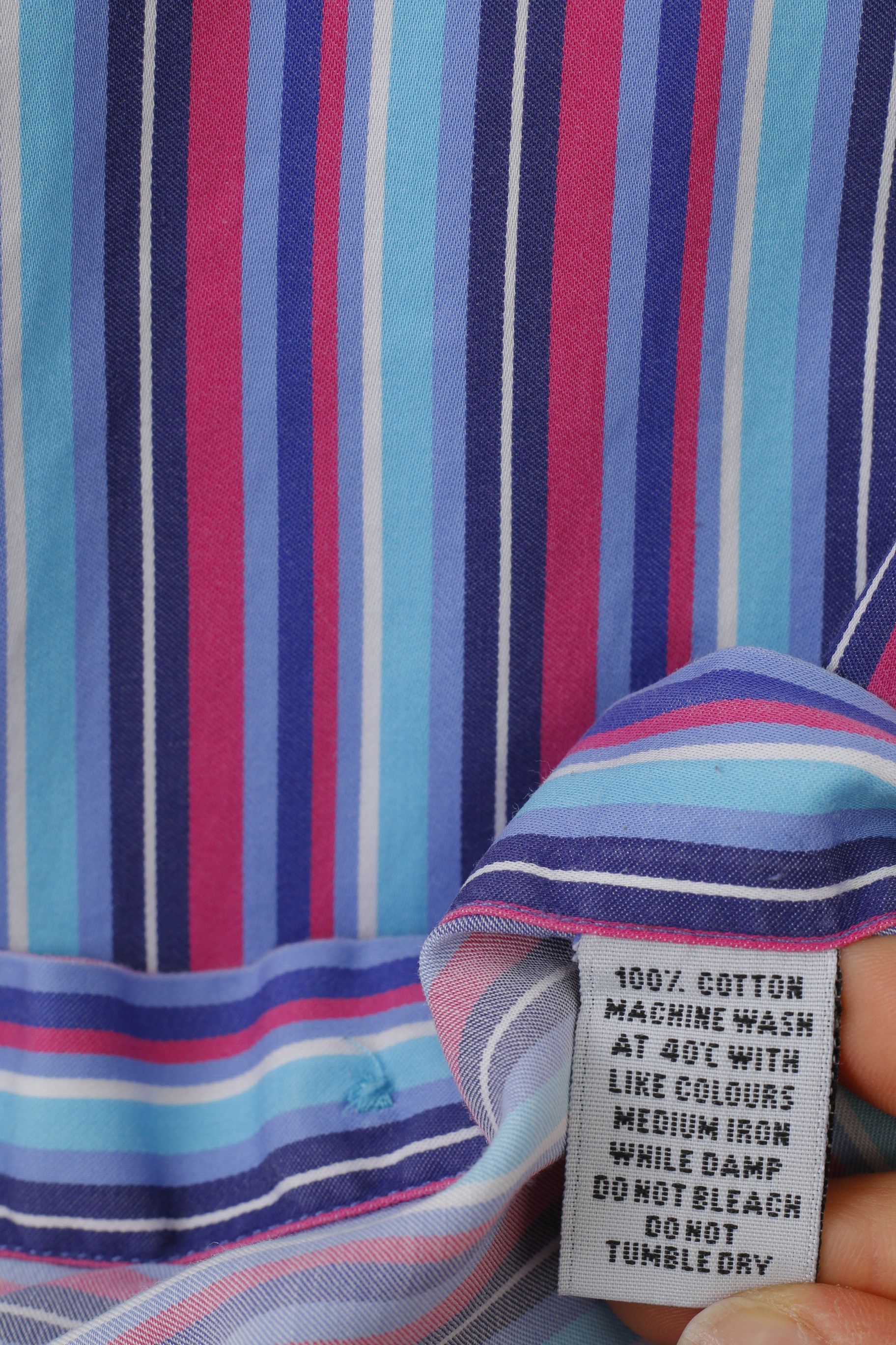 Joseph Joseph Turner Men 37R Casual Shirt Cotton Striped 10229 Size 36R - 5 Thumbnail