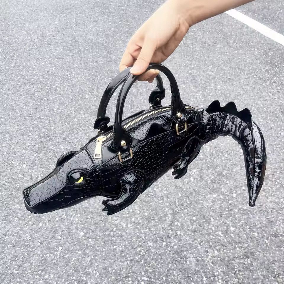 Other Streetwear Designer PU Leather Shoulder Crocodile Hand Bag Size ONE SIZE - 1 Thumbnail