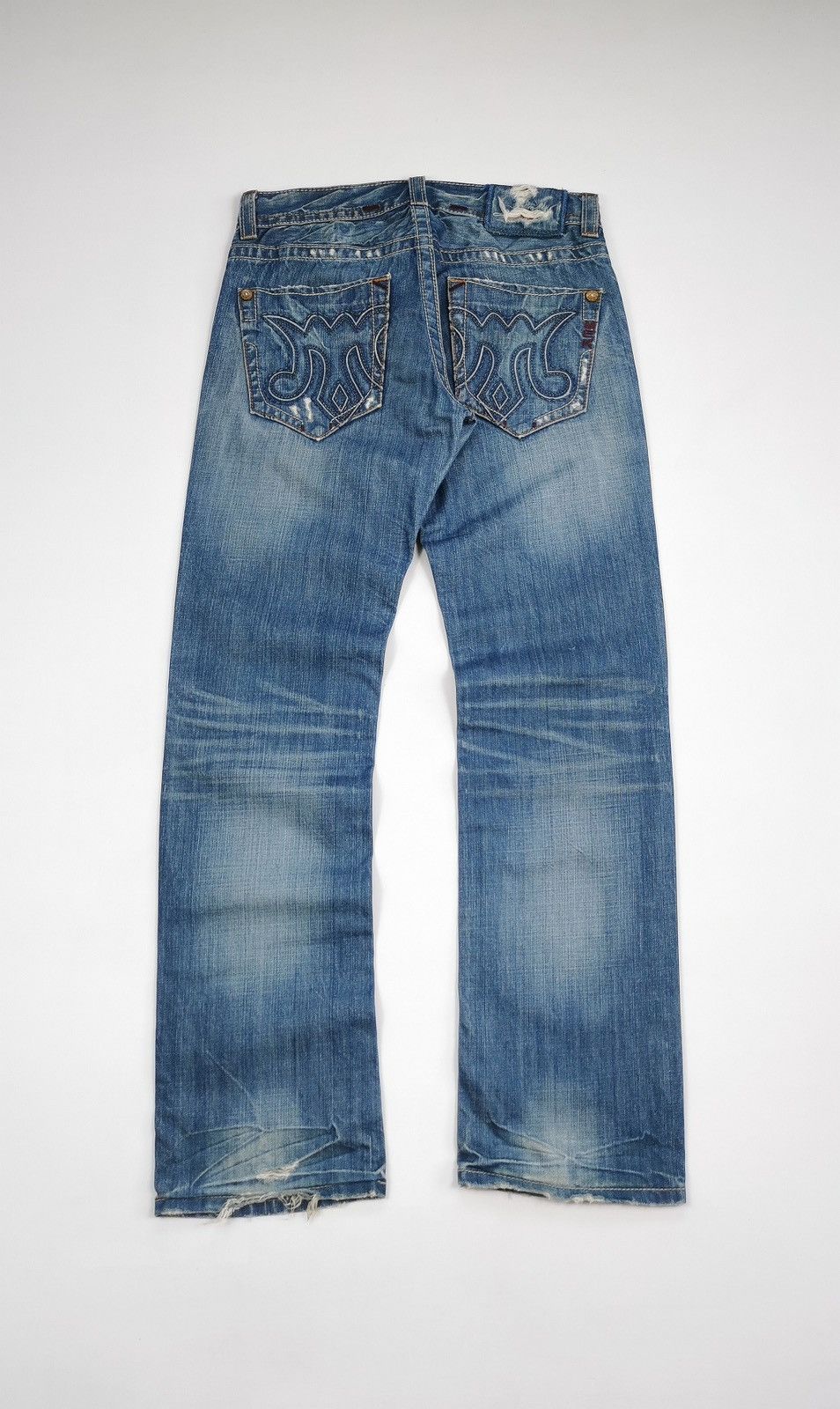 Mek Denim Mek Denim Tribal M Malibu Distressed Jeans Size US 32 / EU 48 - 4 Thumbnail