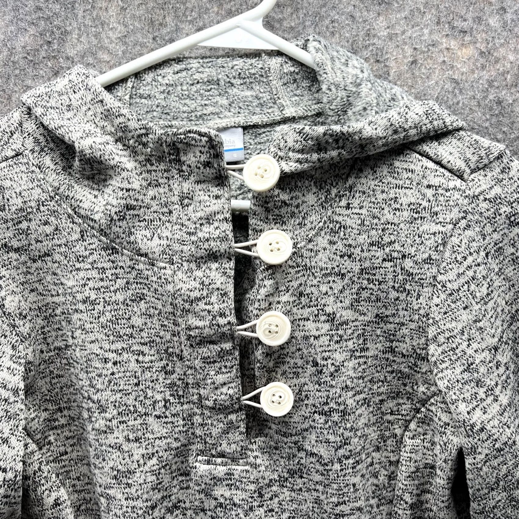 Vintage VINTAGE? No. Columbia Sweater Women S Heather Gray Pullover Fleece Hooded Logo Casual Size S / US 4 / IT 40 - 4 Thumbnail