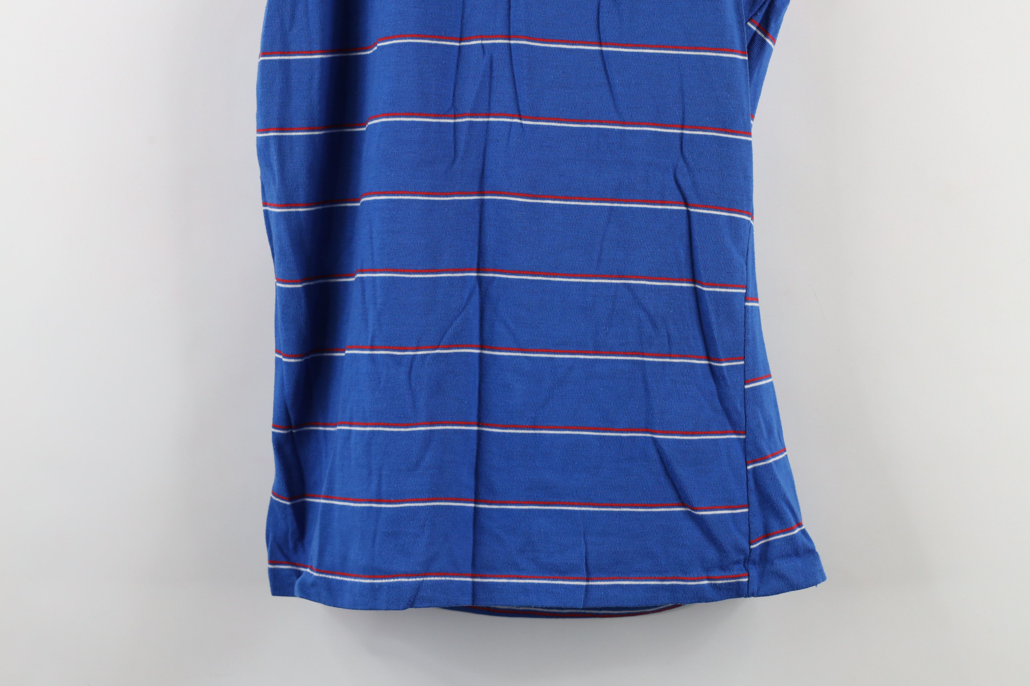 Esprit × Vintage Vintage 70s Campus Esprit Striped Tank Top T-Shirt Blue USA Size M / US 6-8 / IT 42-44 - 8 Thumbnail