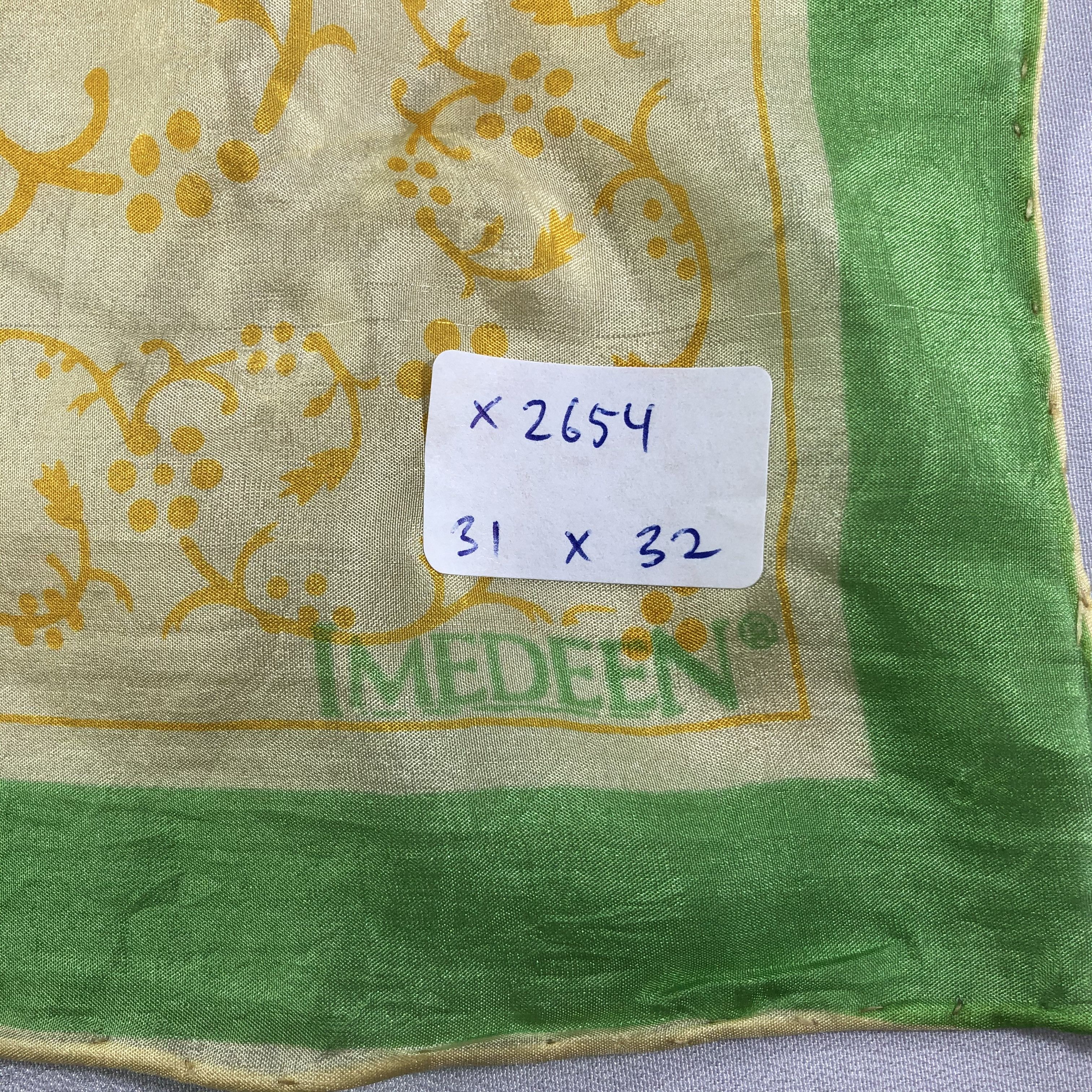 Vintage Vintage Imedeen Silk Scarf Size ONE SIZE - 5 Thumbnail