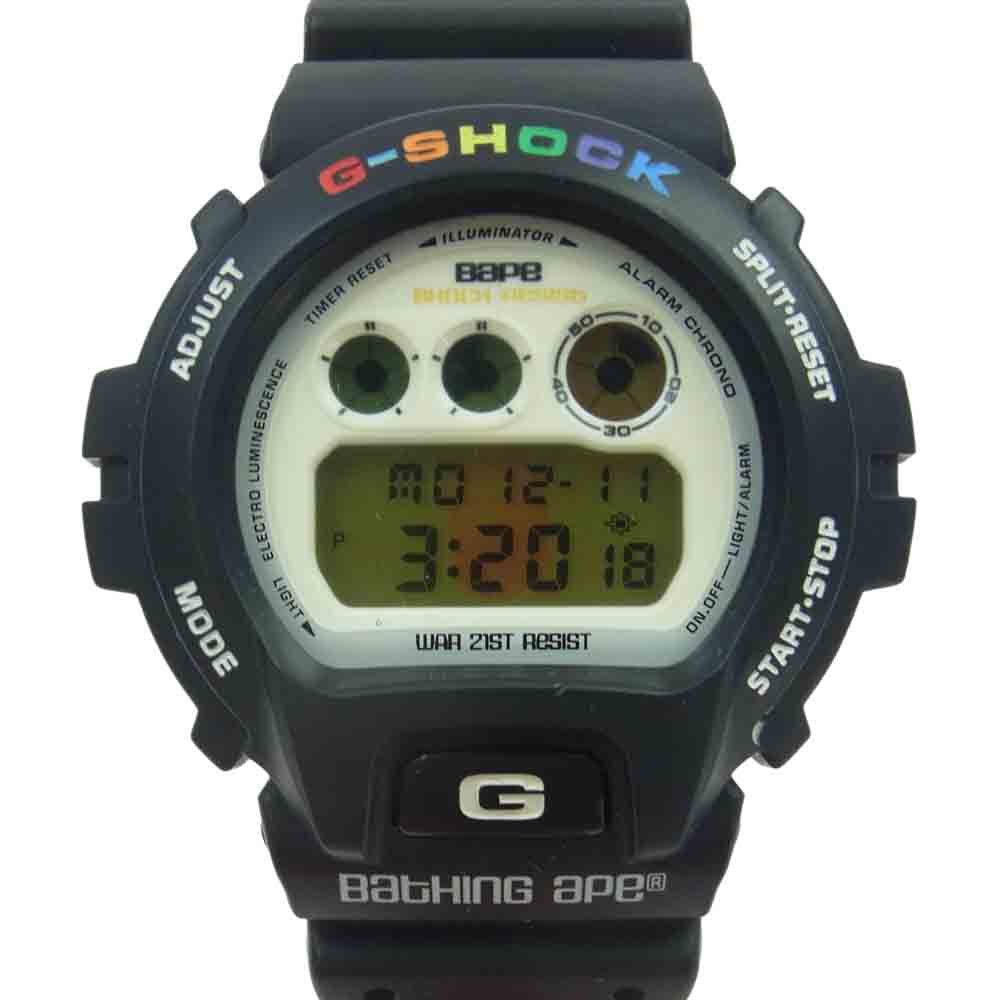 image of Bape X G-Shock Dw-6900 in Black, Men's