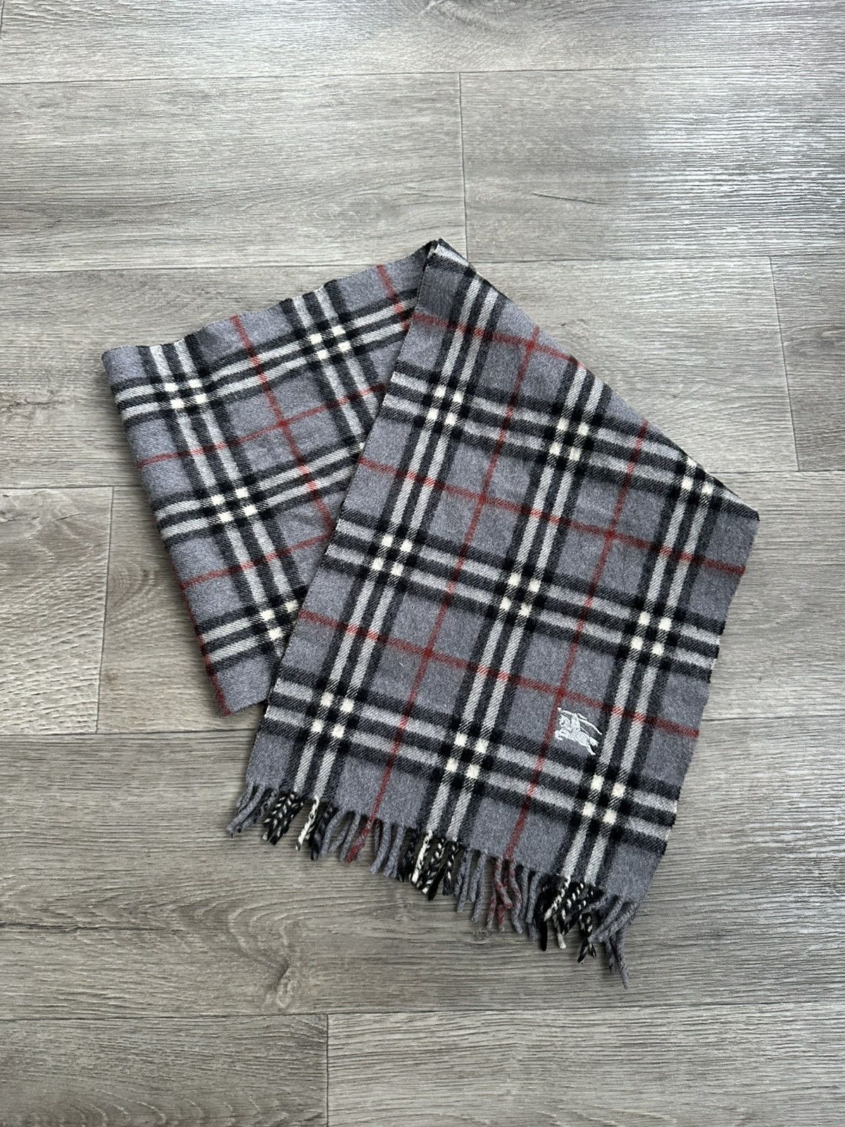 Burberry × Vintage 🫧Burberrys Vintage Scarf Wool Size ONE SIZE - 3 Thumbnail