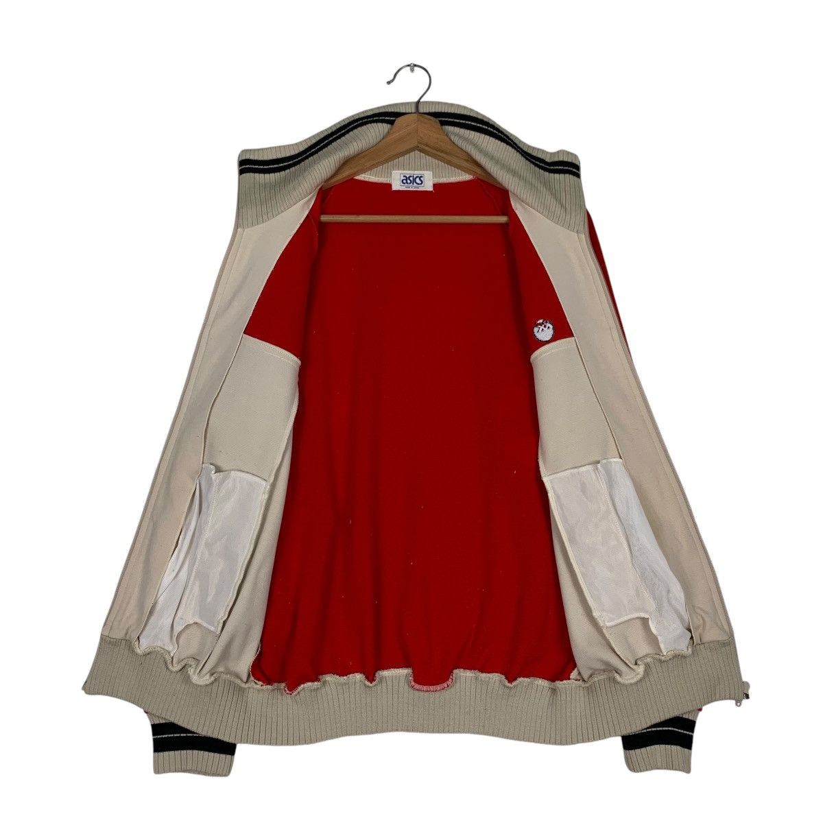Asics ASICS Red Nude Colorblock Turtleneck Sweater #1256-C57 Size US M / EU 48-50 / 2 - 11 Thumbnail