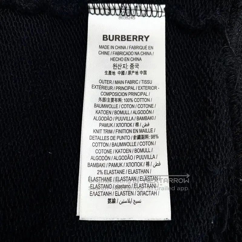 Burberry Burberry Black Cotton Women's Hoodie. Size S / US 4 / IT 40 - 7 Thumbnail