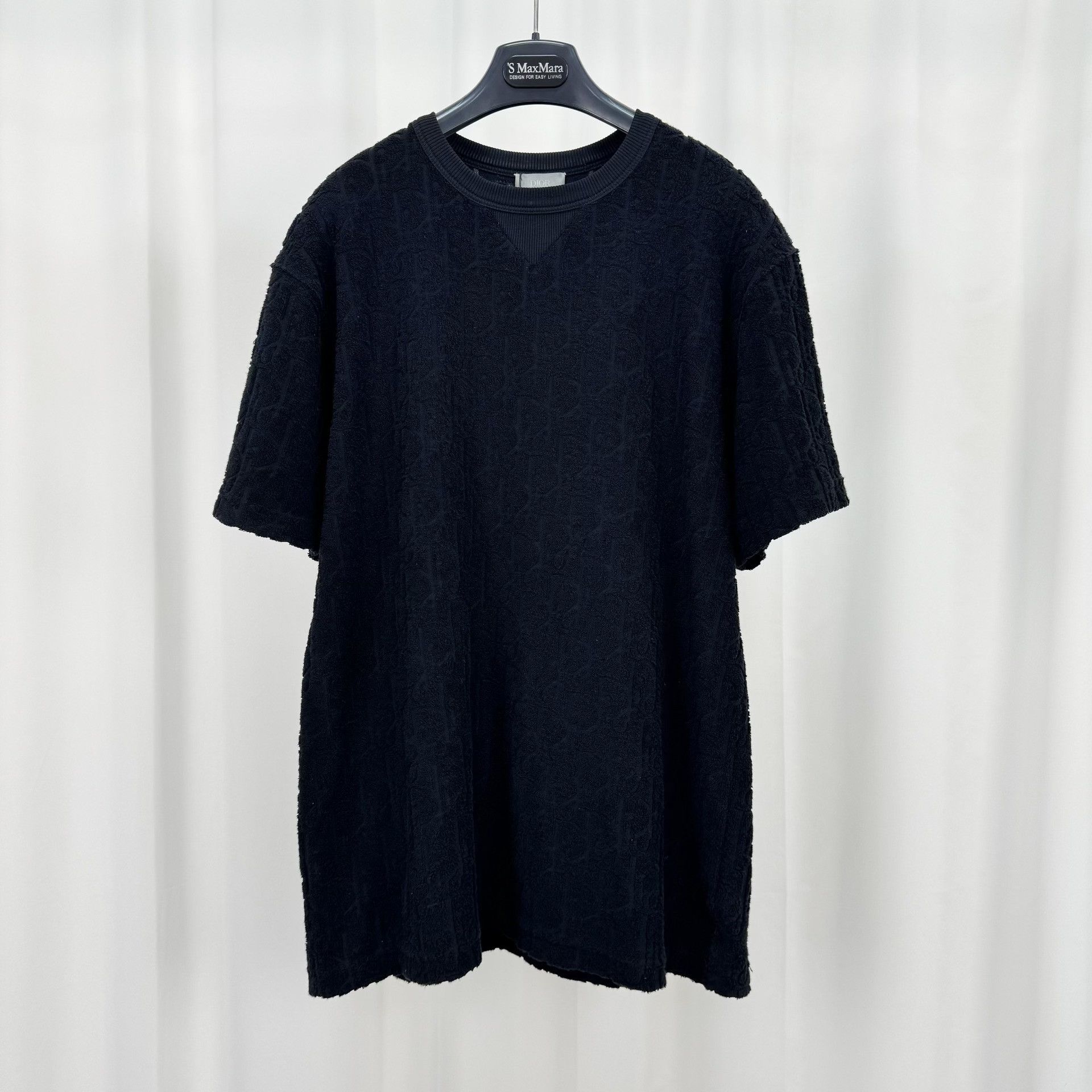Dior Dior Black Monogram Terry Short-Sleeve Size US M / EU 48-50 / 2 - 1 Thumbnail