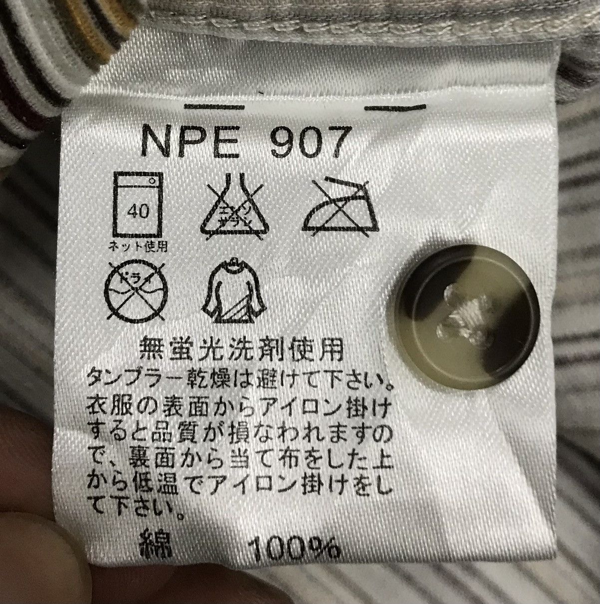 Kansai Yamamoto × Vintage Vintage Kansai Jeans Long Sleeve Shirt Button Up Size US M / EU 48-50 / 2 - 11 Thumbnail