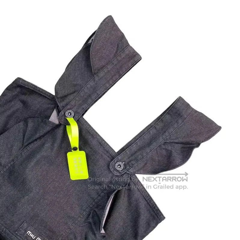 Miu Miu Miu Miu Black Cotton Dress for Women . Size XXS / US 00 / IT 34 - 3 Thumbnail