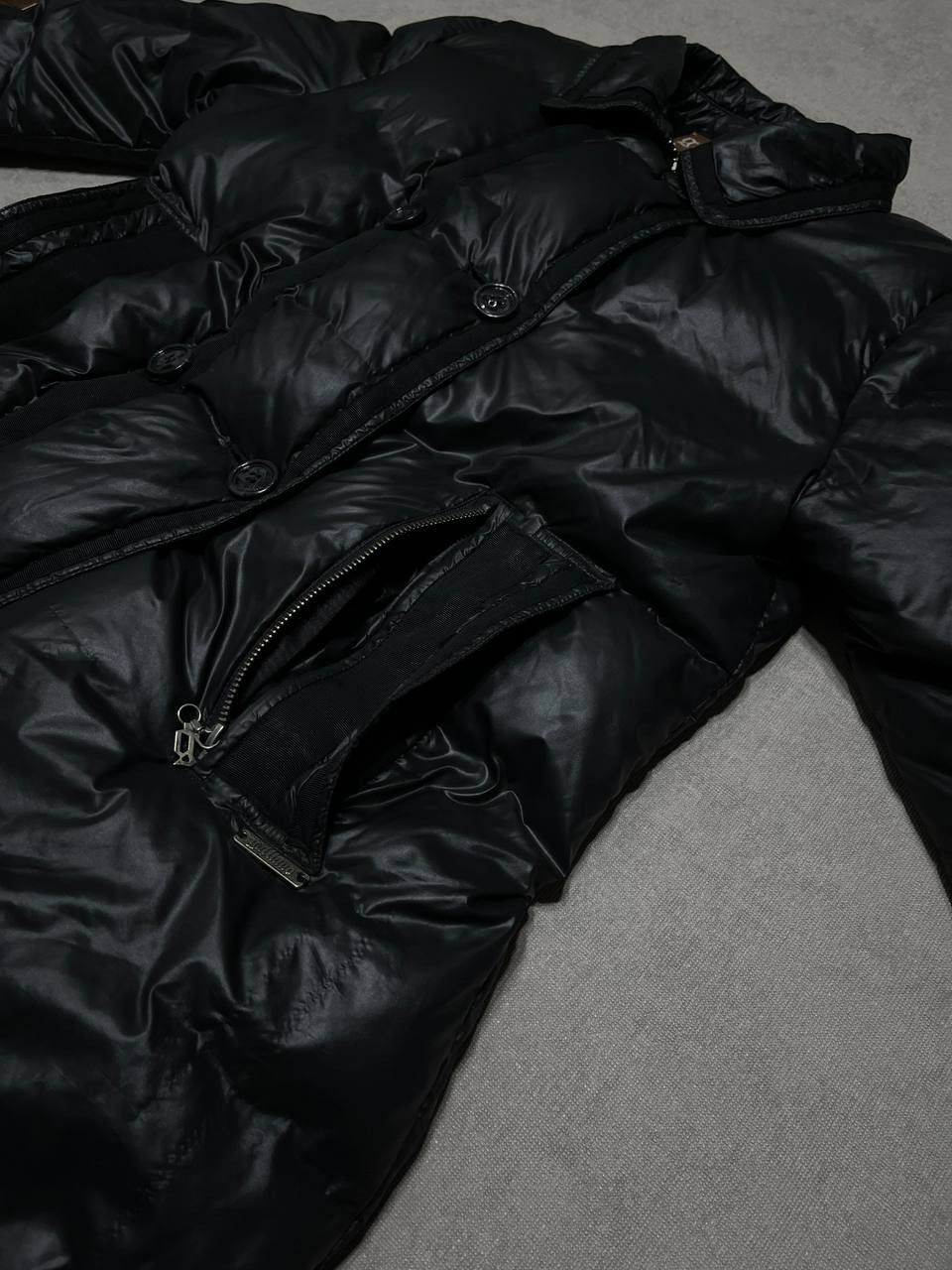 John Galliano John Galliano Women`s Down Puffer Coat Vintage Black Jacket Size M / US 6-8 / IT 42-44 - 8 Thumbnail